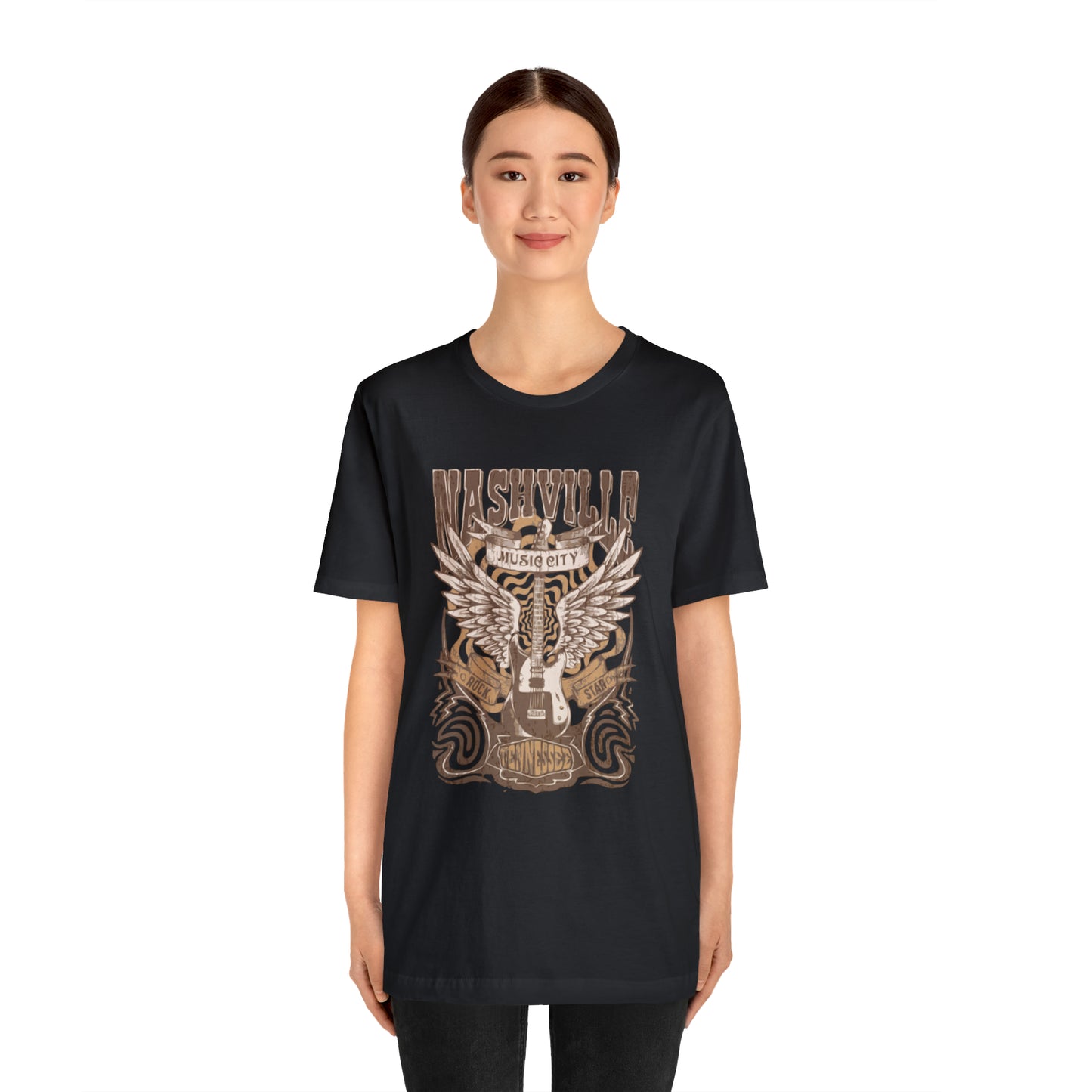 Nashville Music City Unisex Jersey Short Sleeve Tee