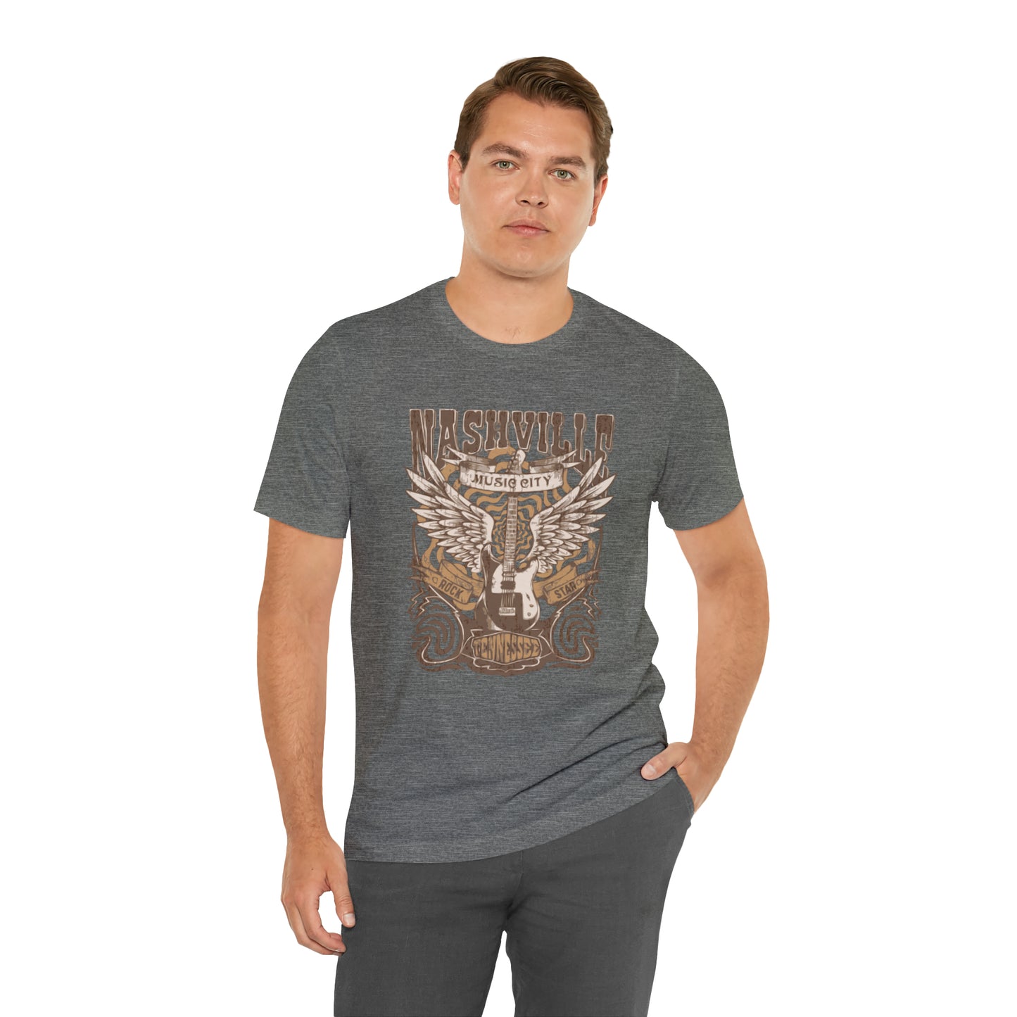 Nashville Music City Unisex Jersey Short Sleeve Tee