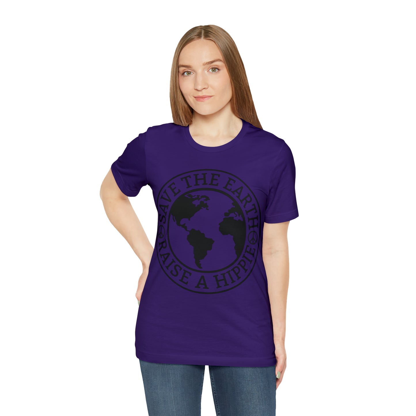 Save the Earth - Raise a Hippie Unisex Jersey Short Sleeve Tee