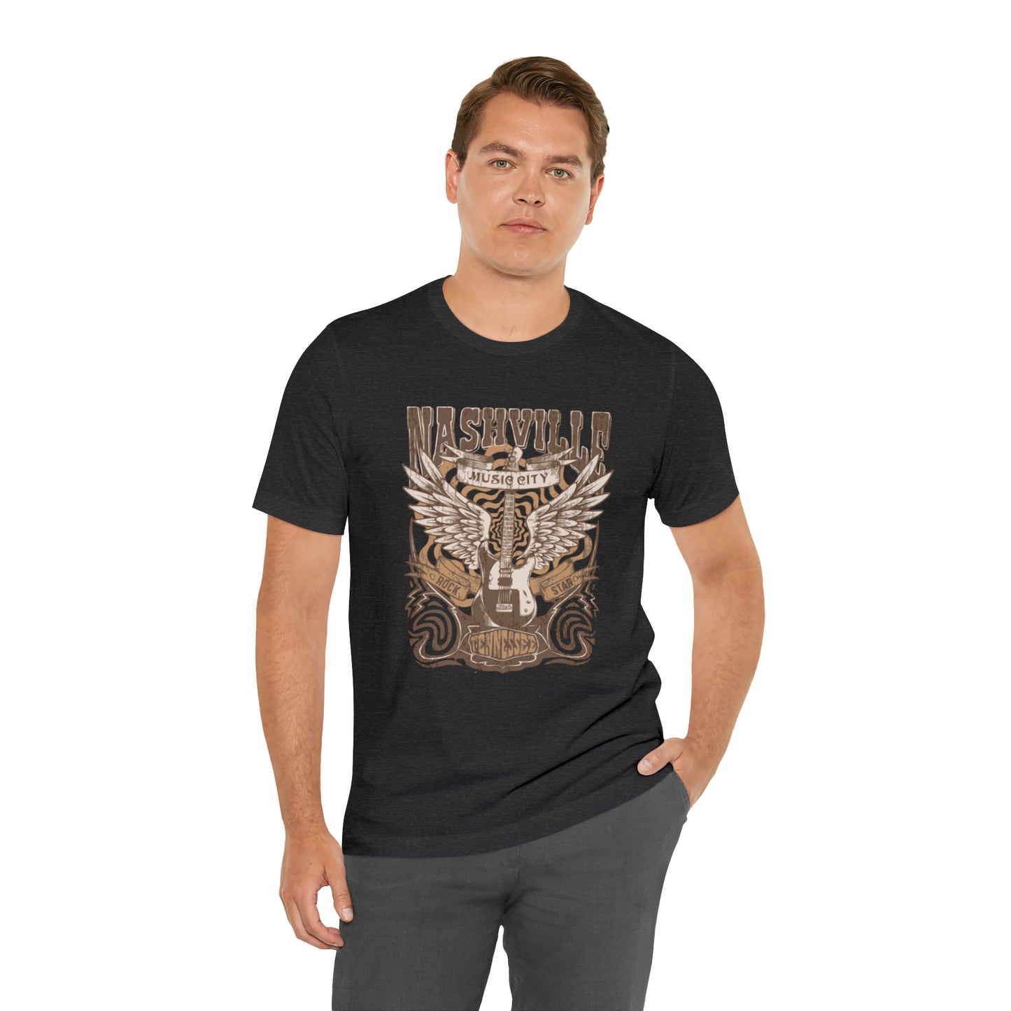 Nashville Music City Unisex Jersey Short Sleeve Tee