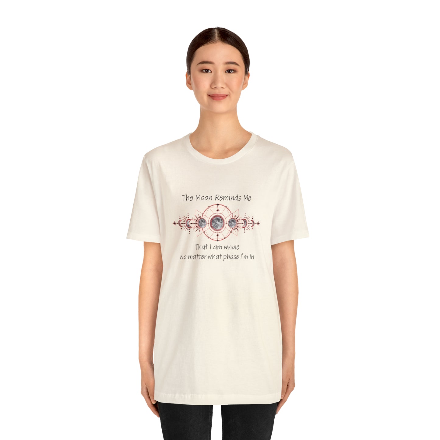 Moon Phase Inspirational Unisex Jersey Short Sleeve Tee