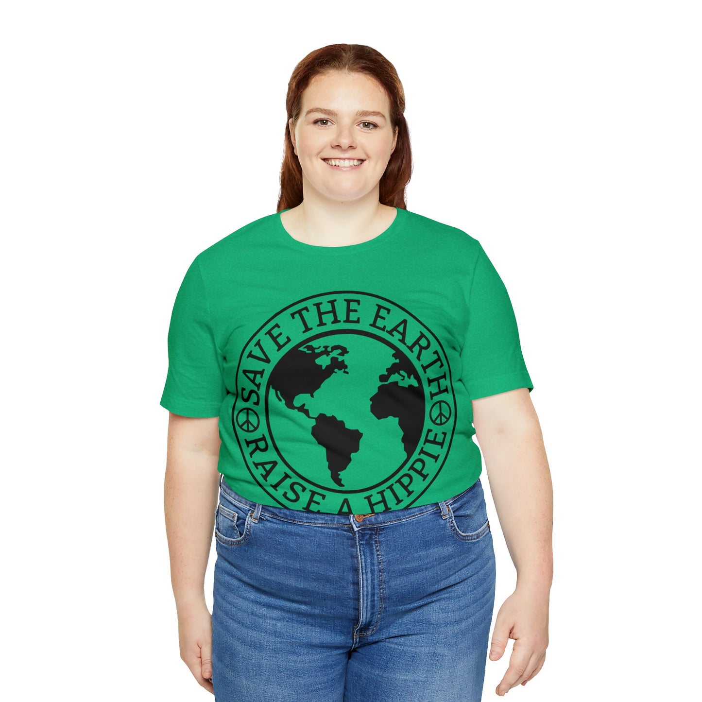 Save the Earth - Raise a Hippie Unisex Jersey Short Sleeve Tee
