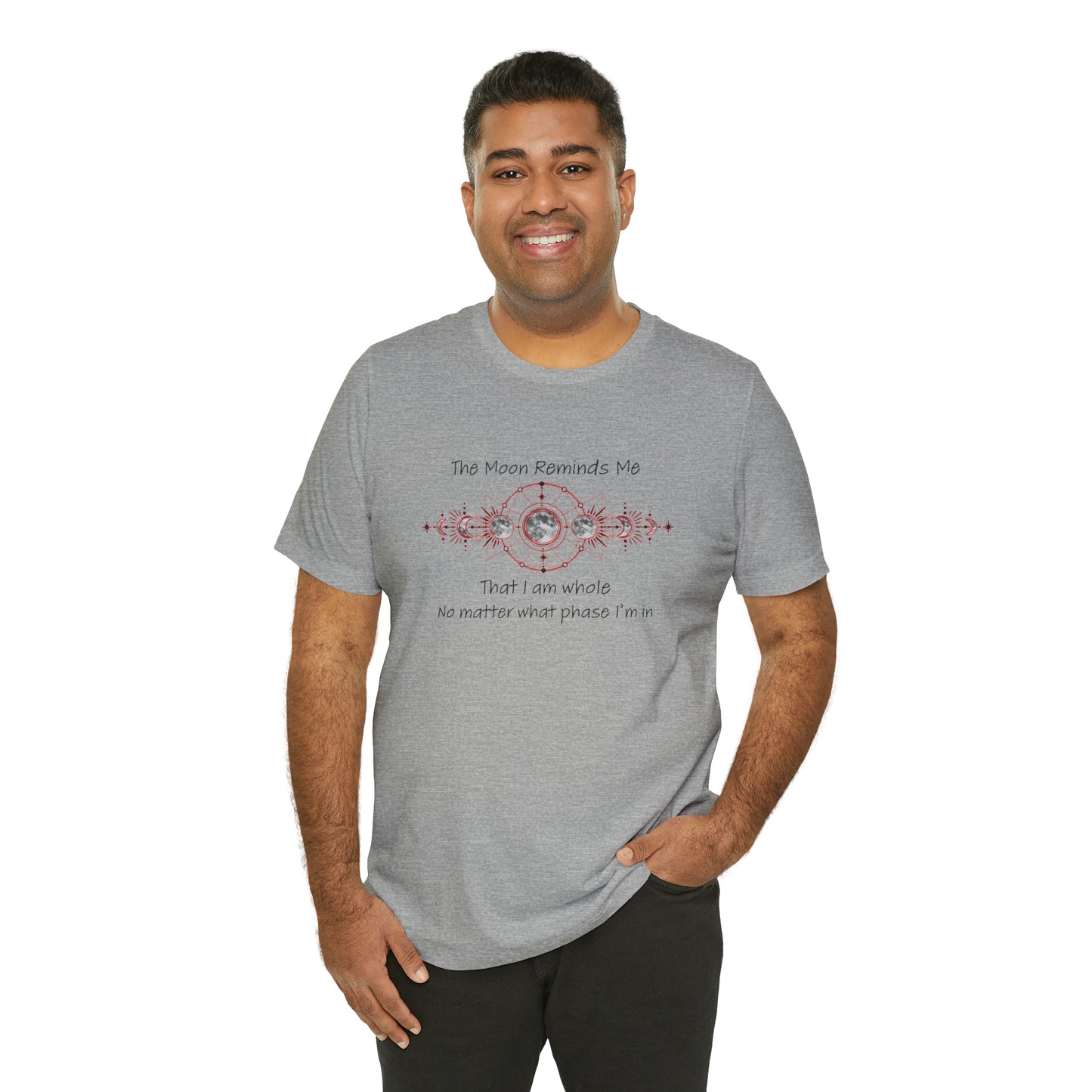 Moon Phase Inspirational Unisex Jersey Short Sleeve Tee