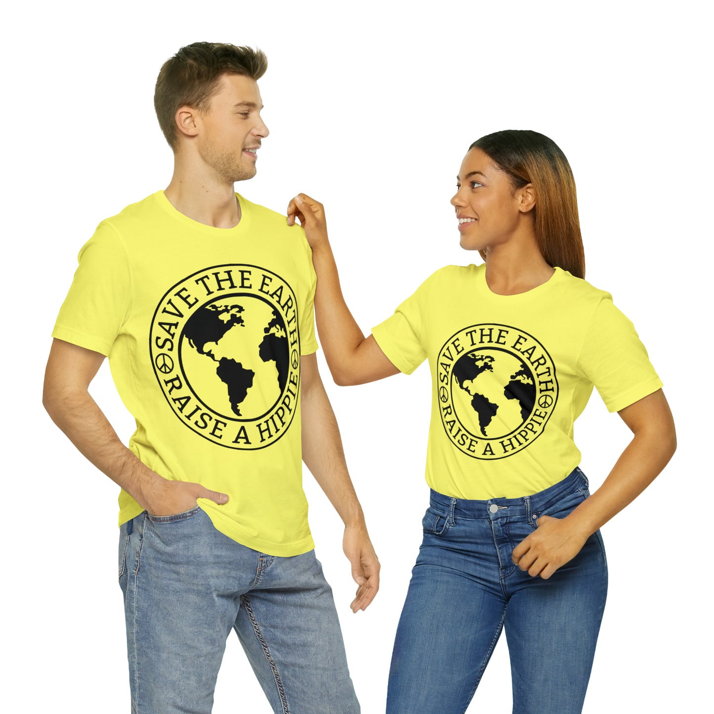 Save the Earth - Raise a Hippie Unisex Jersey Short Sleeve Tee