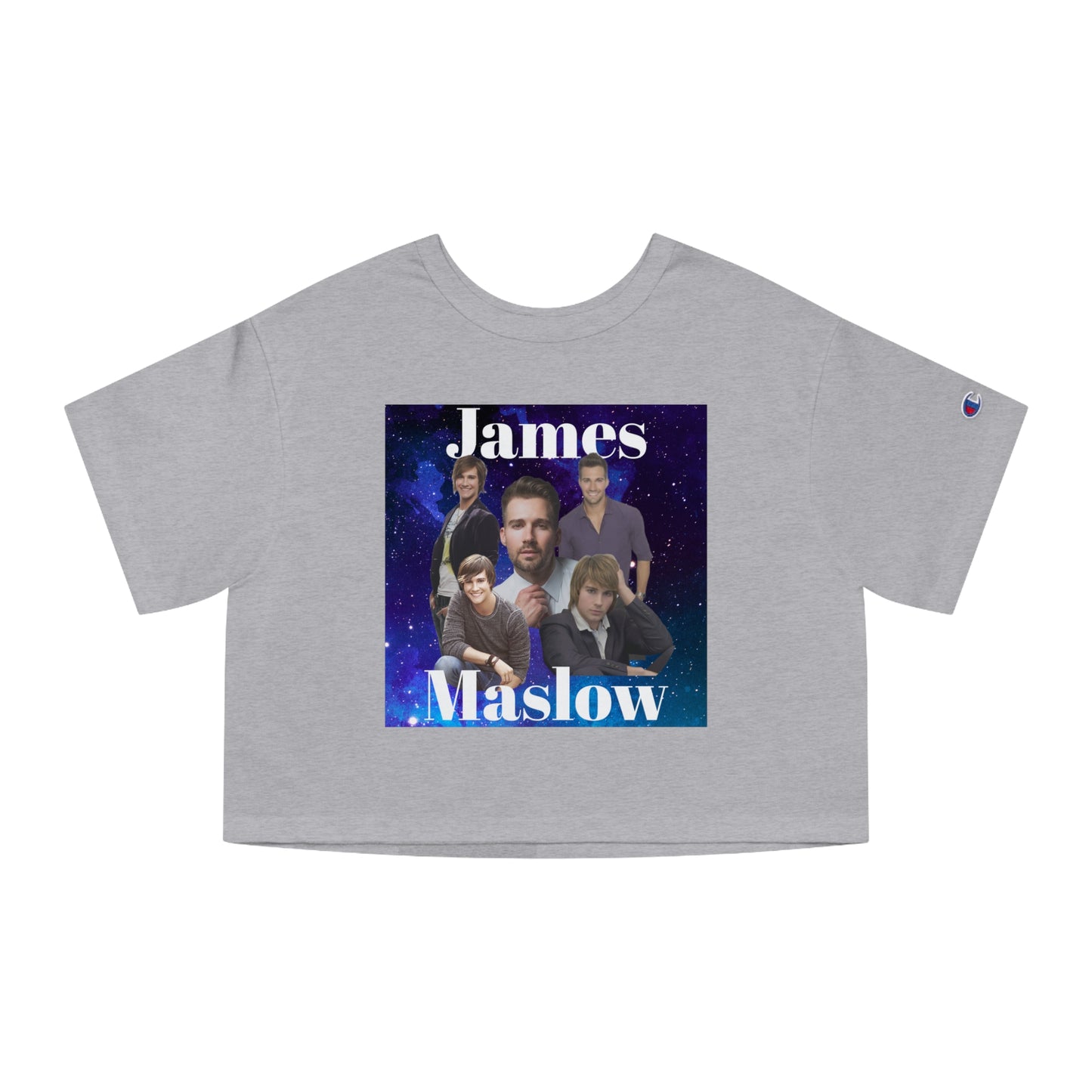2 Sided Print - Big Time Rush - James Maslow - Champion Women's Heritage Cropped T-Shirt
