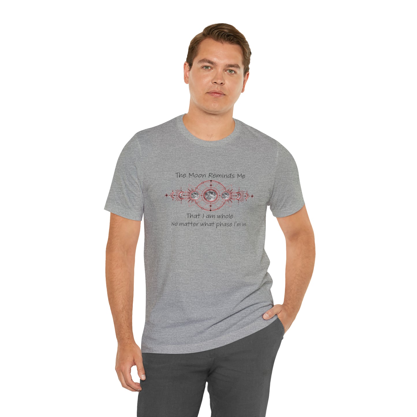 Moon Phase Inspirational Unisex Jersey Short Sleeve Tee