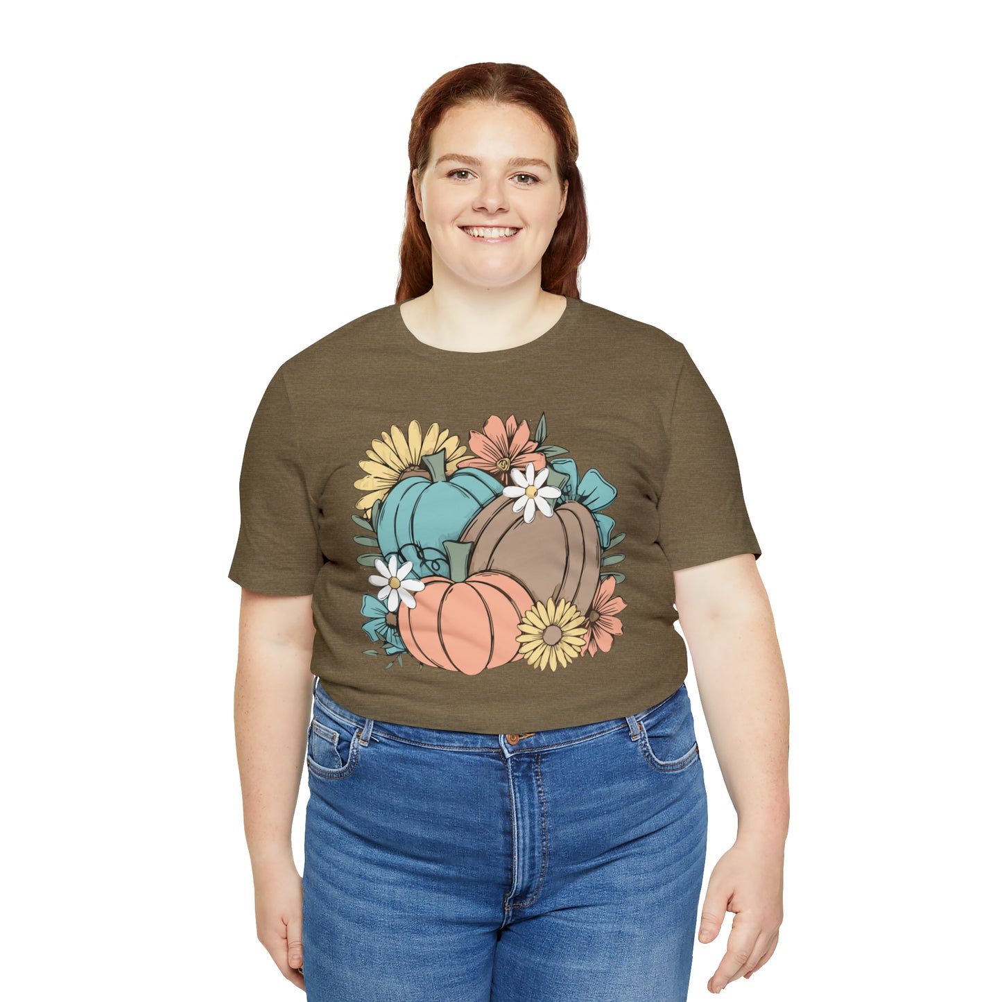 Fall Pumpkin Unisex Jersey Short Sleeve Tee