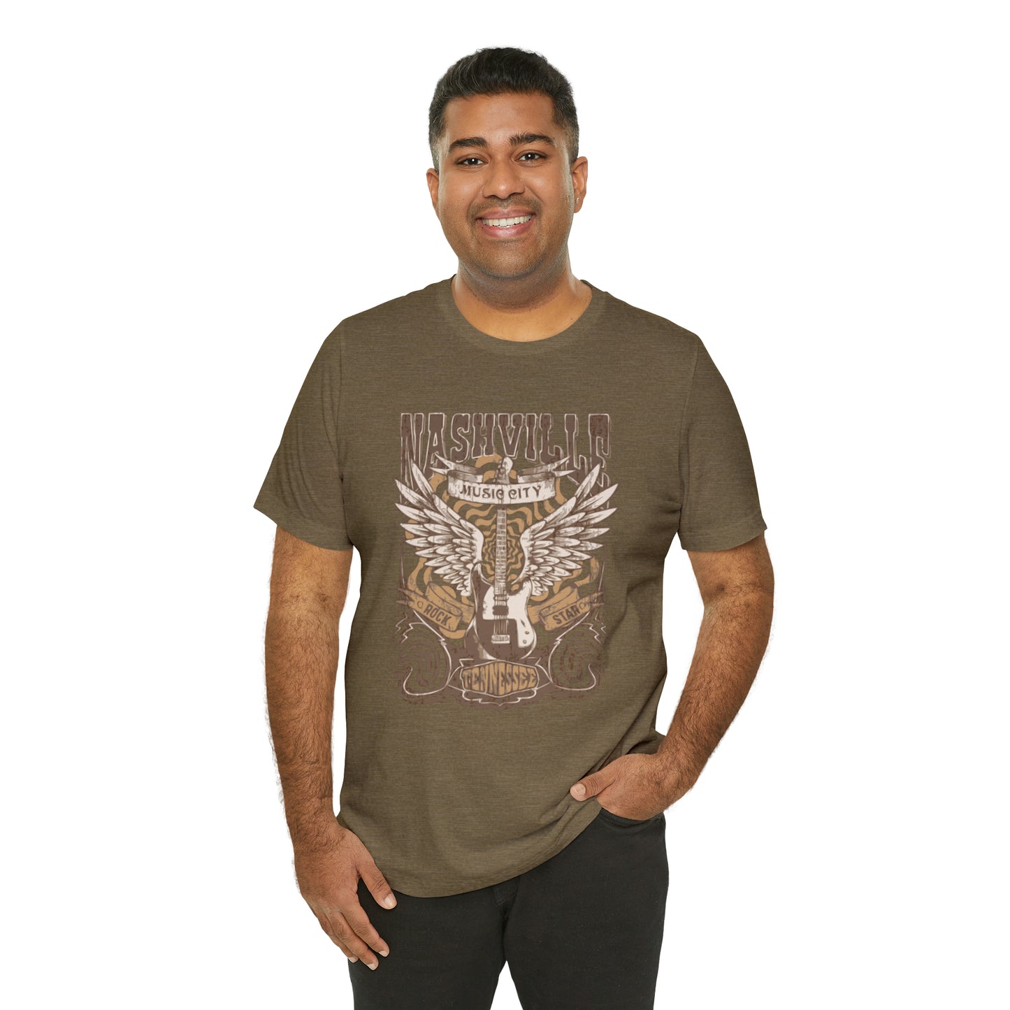 Nashville Music City Unisex Jersey Short Sleeve Tee