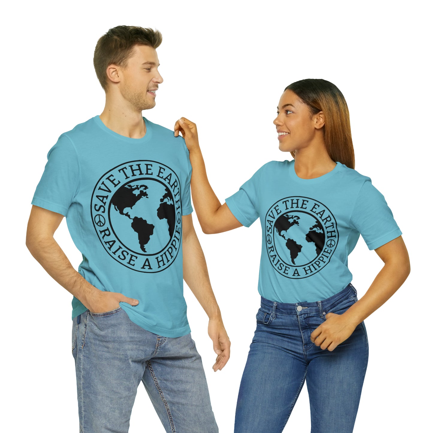 Save the Earth - Raise a Hippie Unisex Jersey Short Sleeve Tee