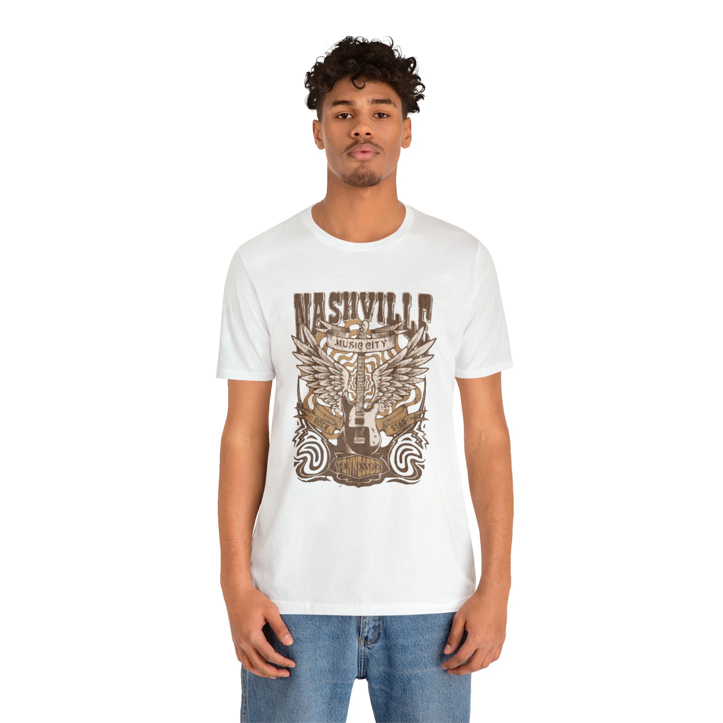 Nashville Music City Unisex Jersey Short Sleeve Tee