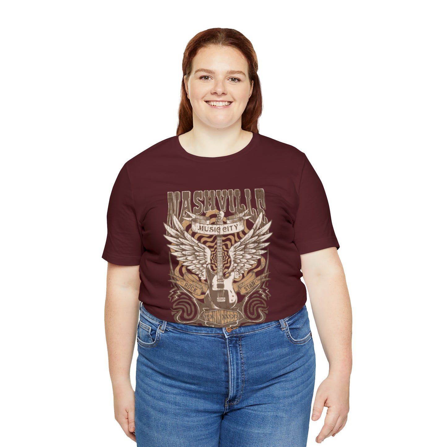 Nashville Music City Unisex Jersey Short Sleeve Tee