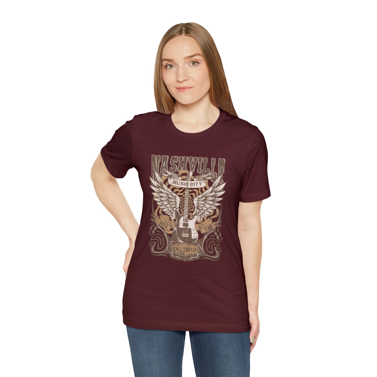 Nashville Music City Unisex Jersey Short Sleeve Tee