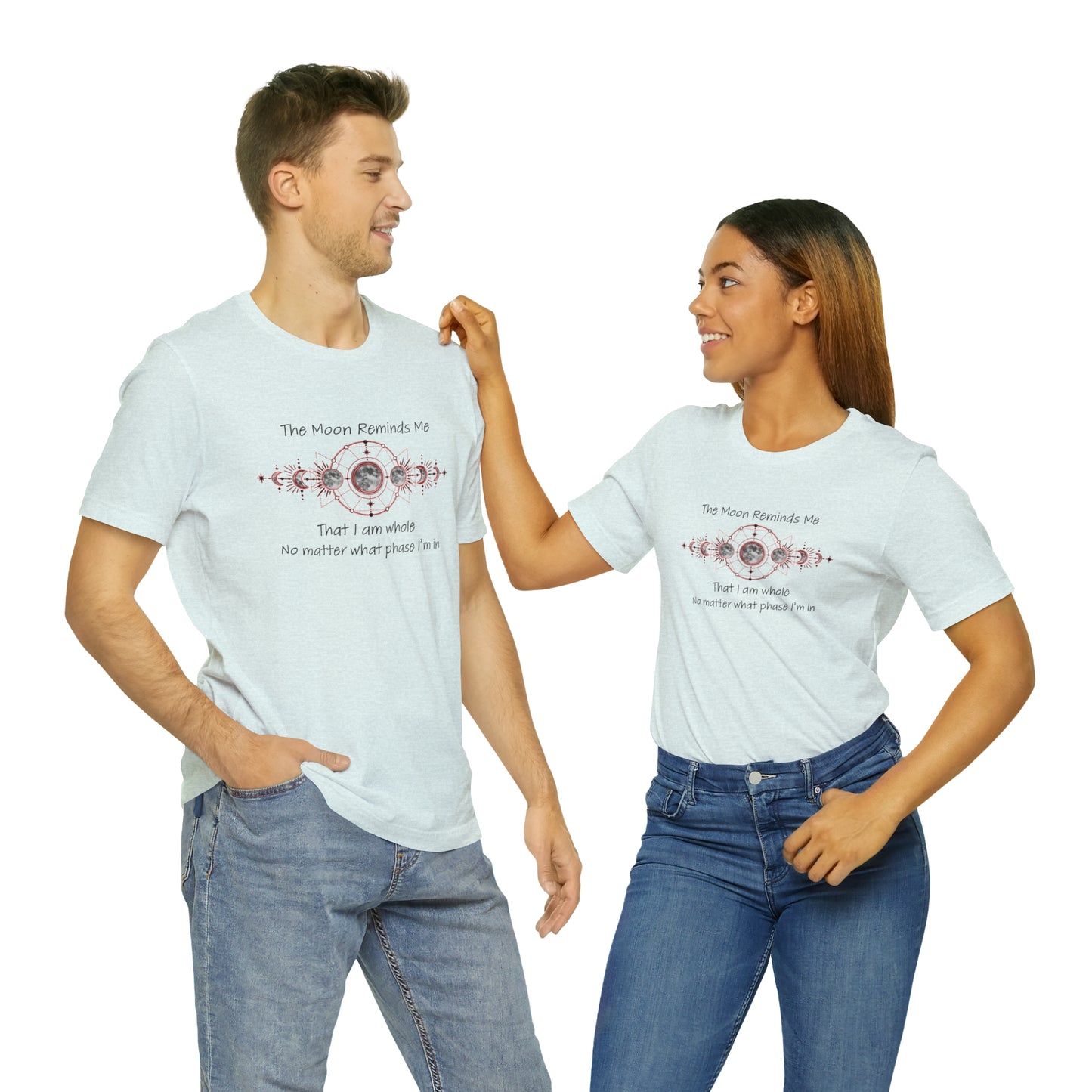Moon Phase Inspirational Unisex Jersey Short Sleeve Tee