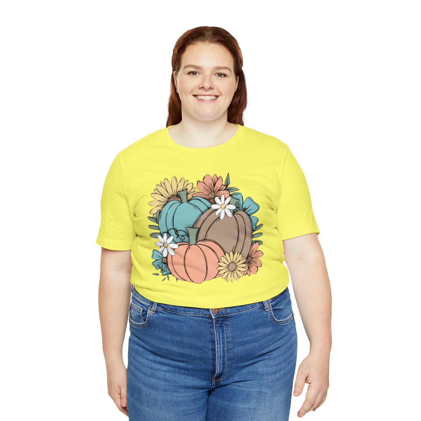 Fall Pumpkin Unisex Jersey Short Sleeve Tee