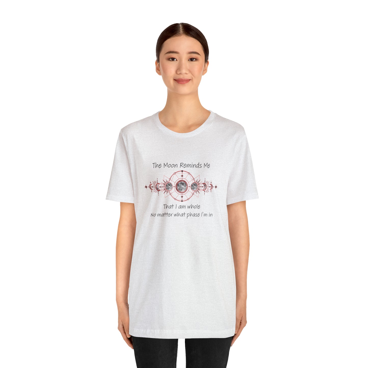 Moon Phase Inspirational Unisex Jersey Short Sleeve Tee