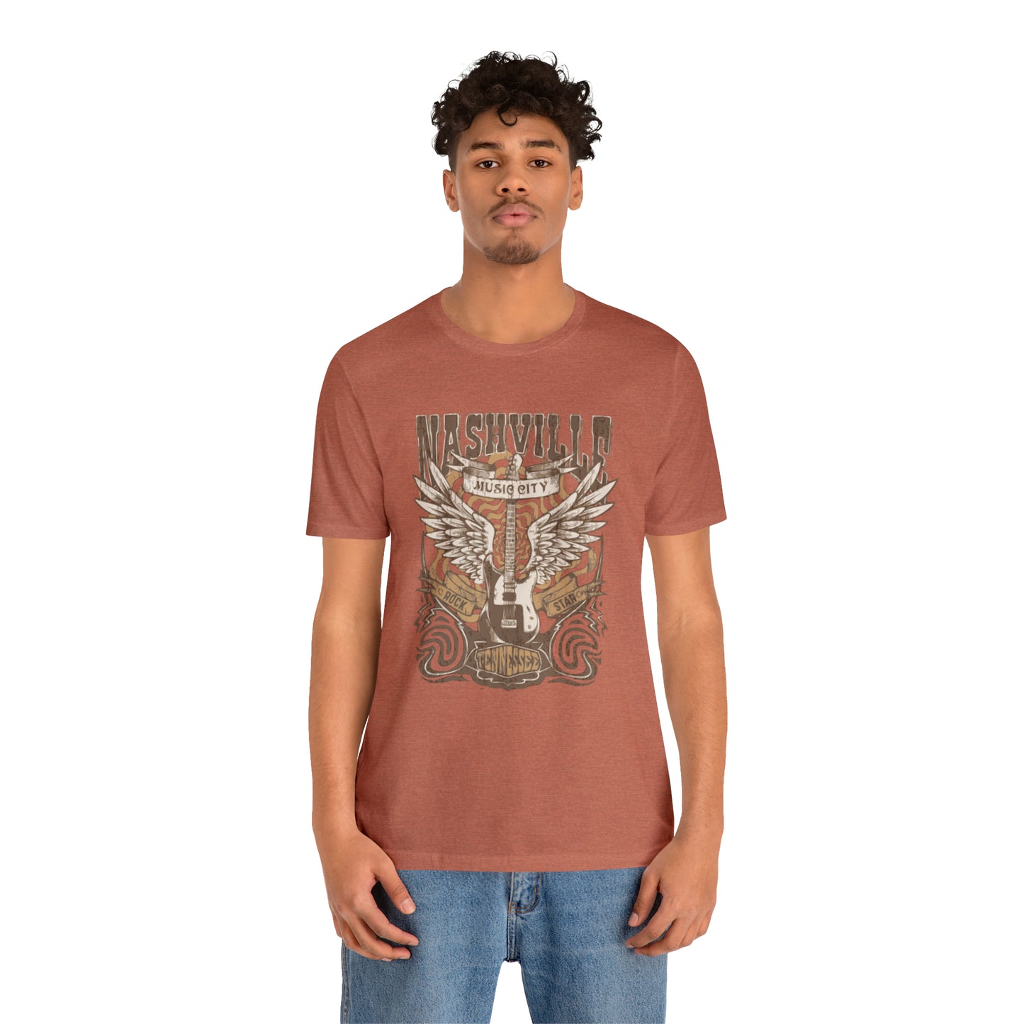 Nashville Music City Unisex Jersey Short Sleeve Tee