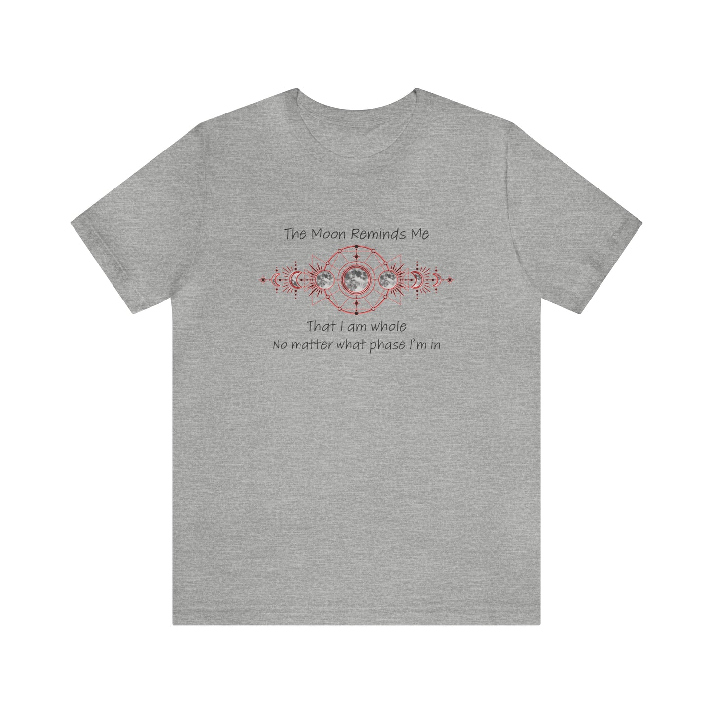 Moon Phase Inspirational Unisex Jersey Short Sleeve Tee