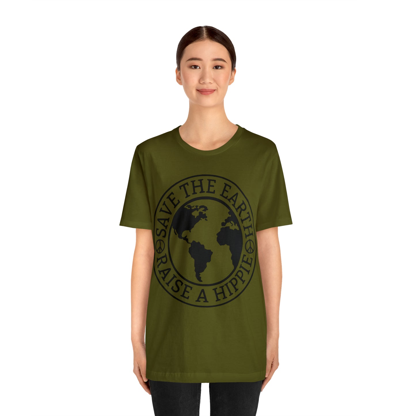 Save the Earth - Raise a Hippie Unisex Jersey Short Sleeve Tee