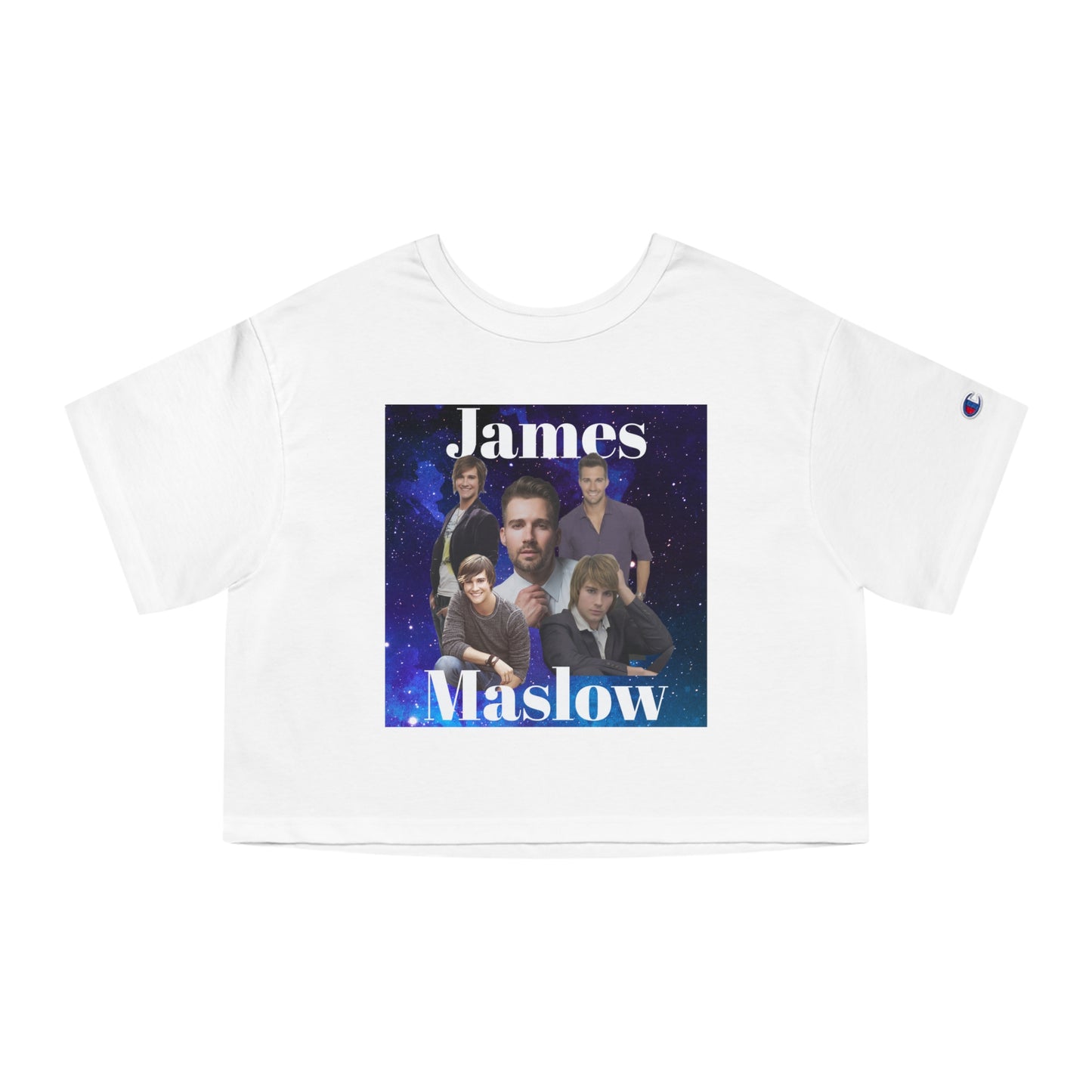 2 Sided Print - Big Time Rush - James Maslow - Champion Women's Heritage Cropped T-Shirt