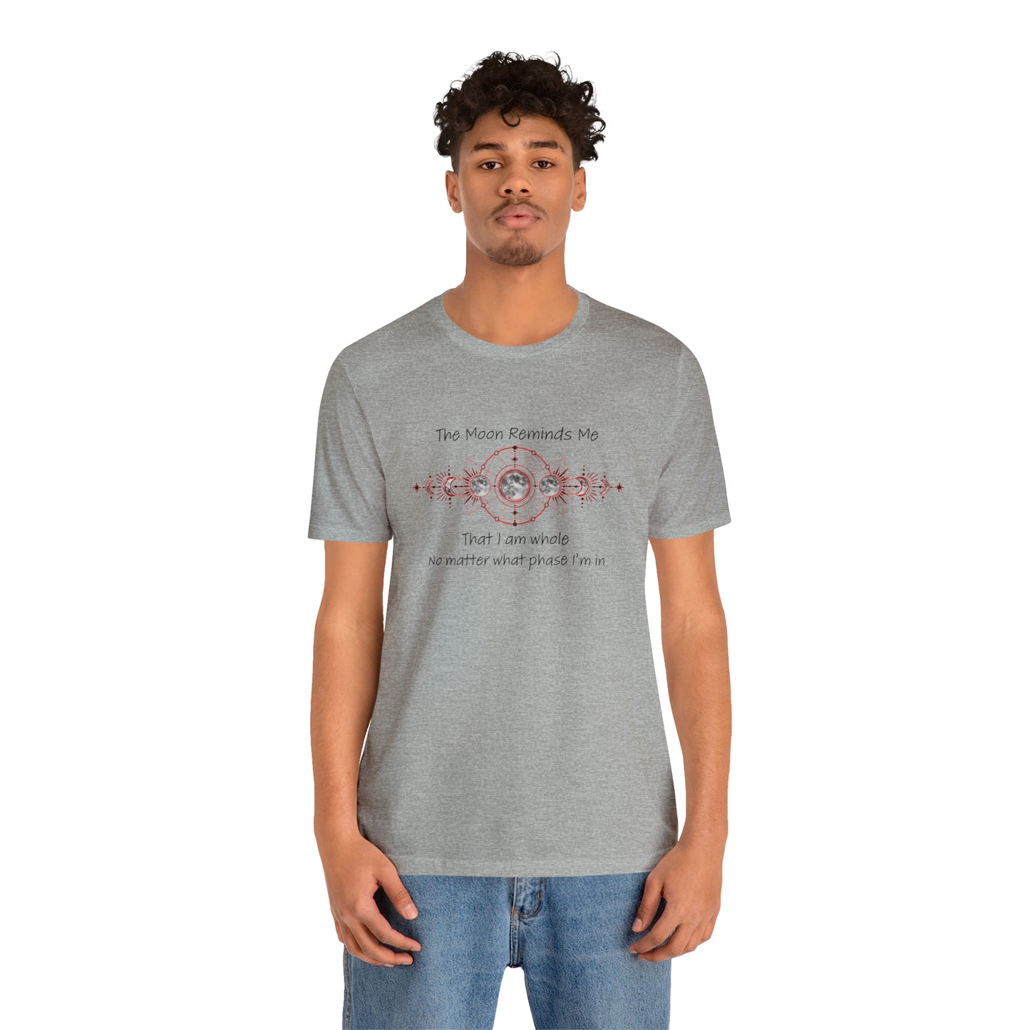 Moon Phase Inspirational Unisex Jersey Short Sleeve Tee