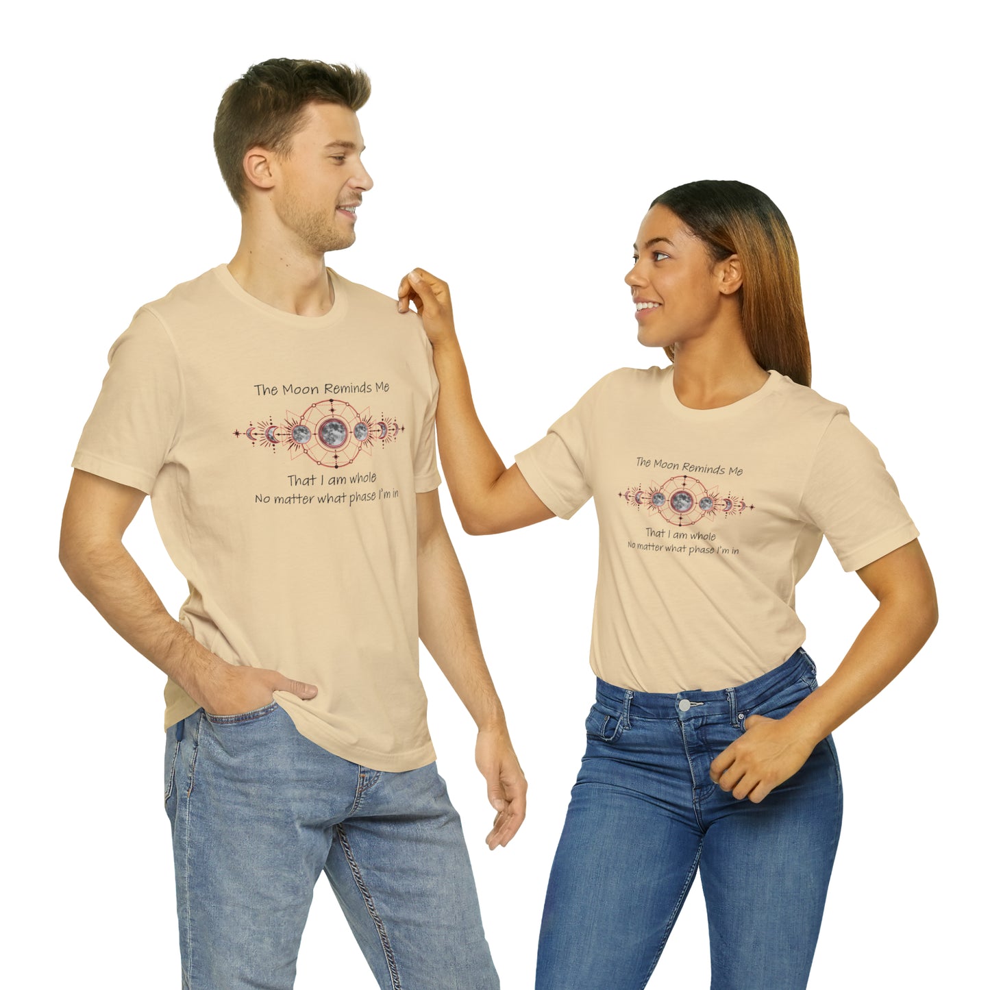 Moon Phase Inspirational Unisex Jersey Short Sleeve Tee