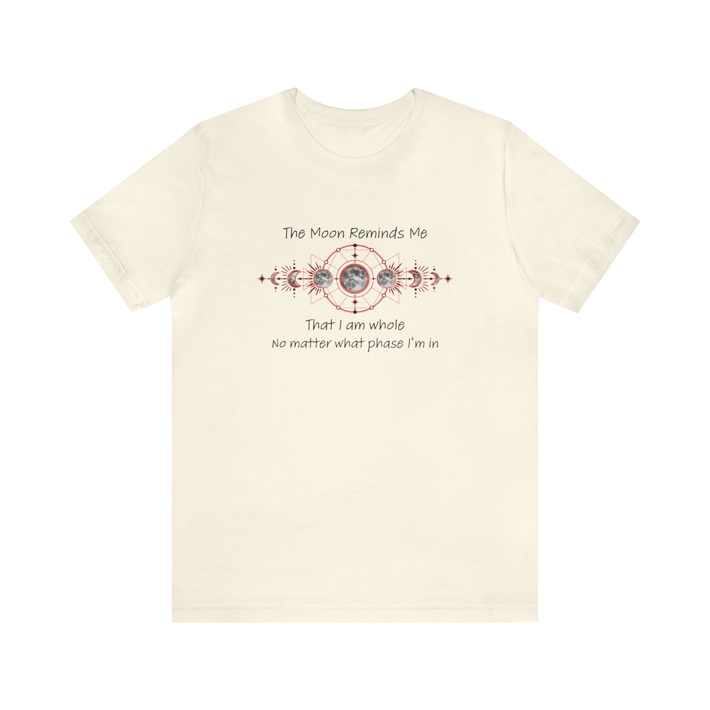 Moon Phase Inspirational Unisex Jersey Short Sleeve Tee