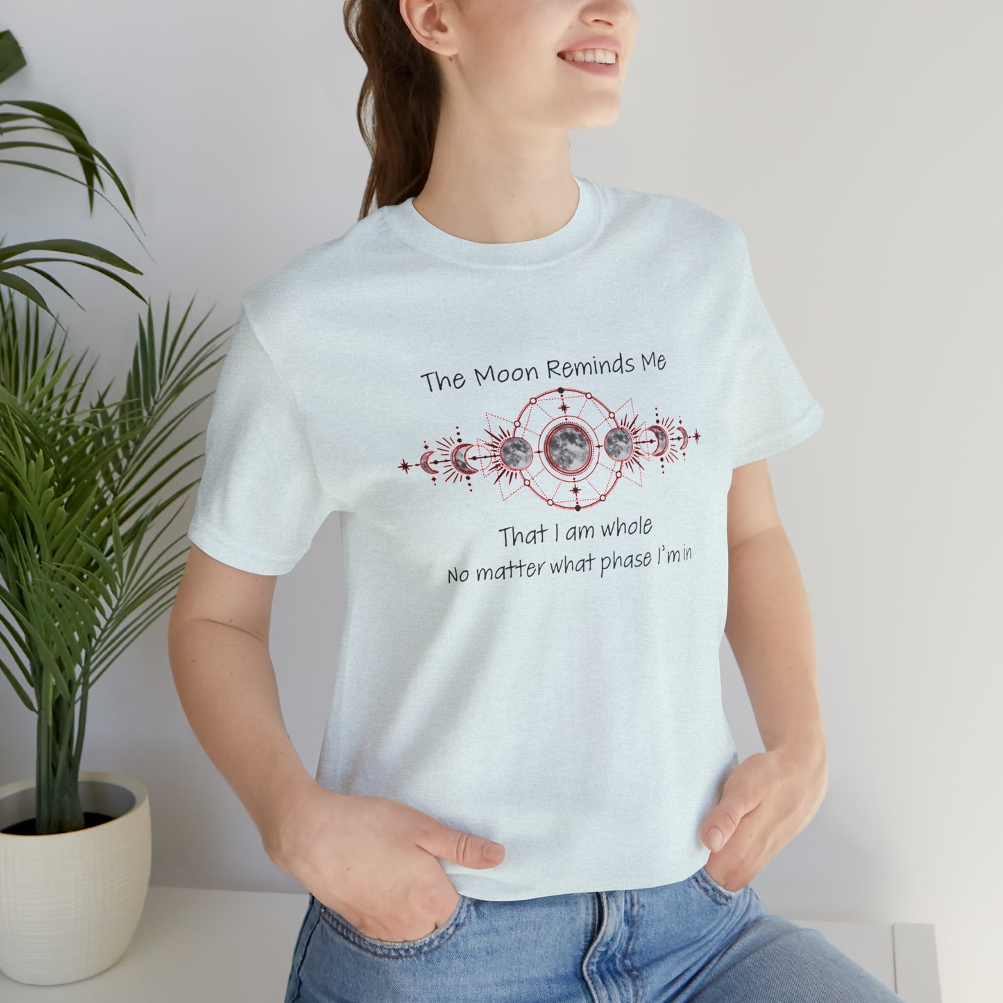 Moon Phase Inspirational Unisex Jersey Short Sleeve Tee
