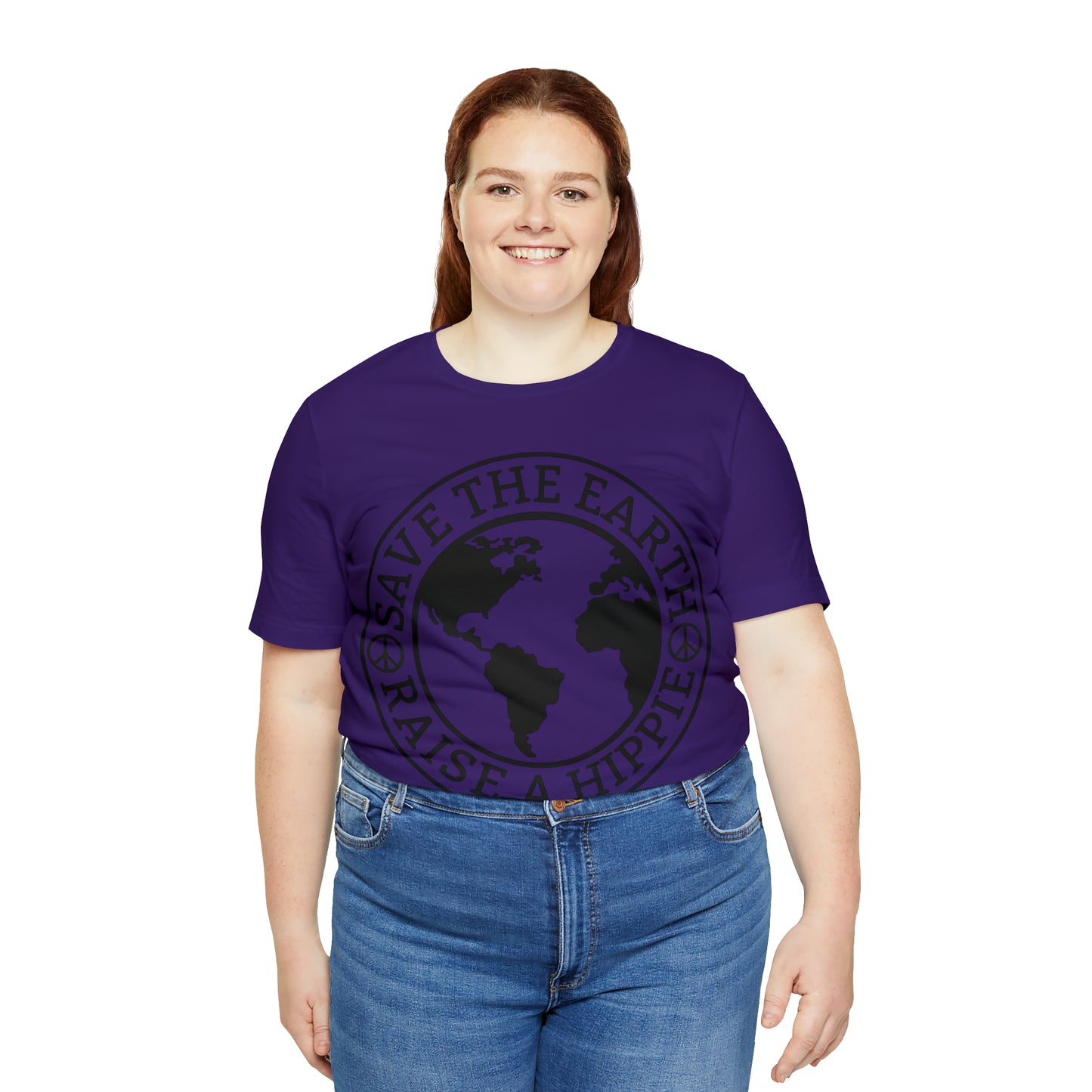 Save the Earth - Raise a Hippie Unisex Jersey Short Sleeve Tee