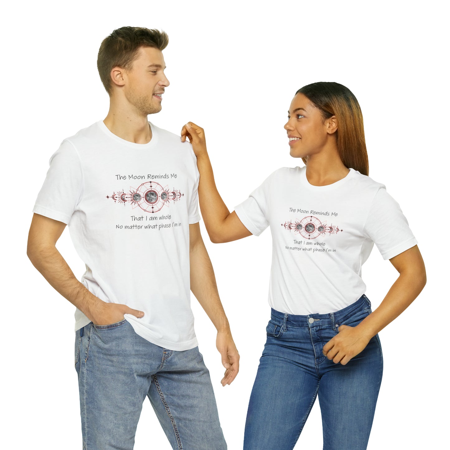 Moon Phase Inspirational Unisex Jersey Short Sleeve Tee