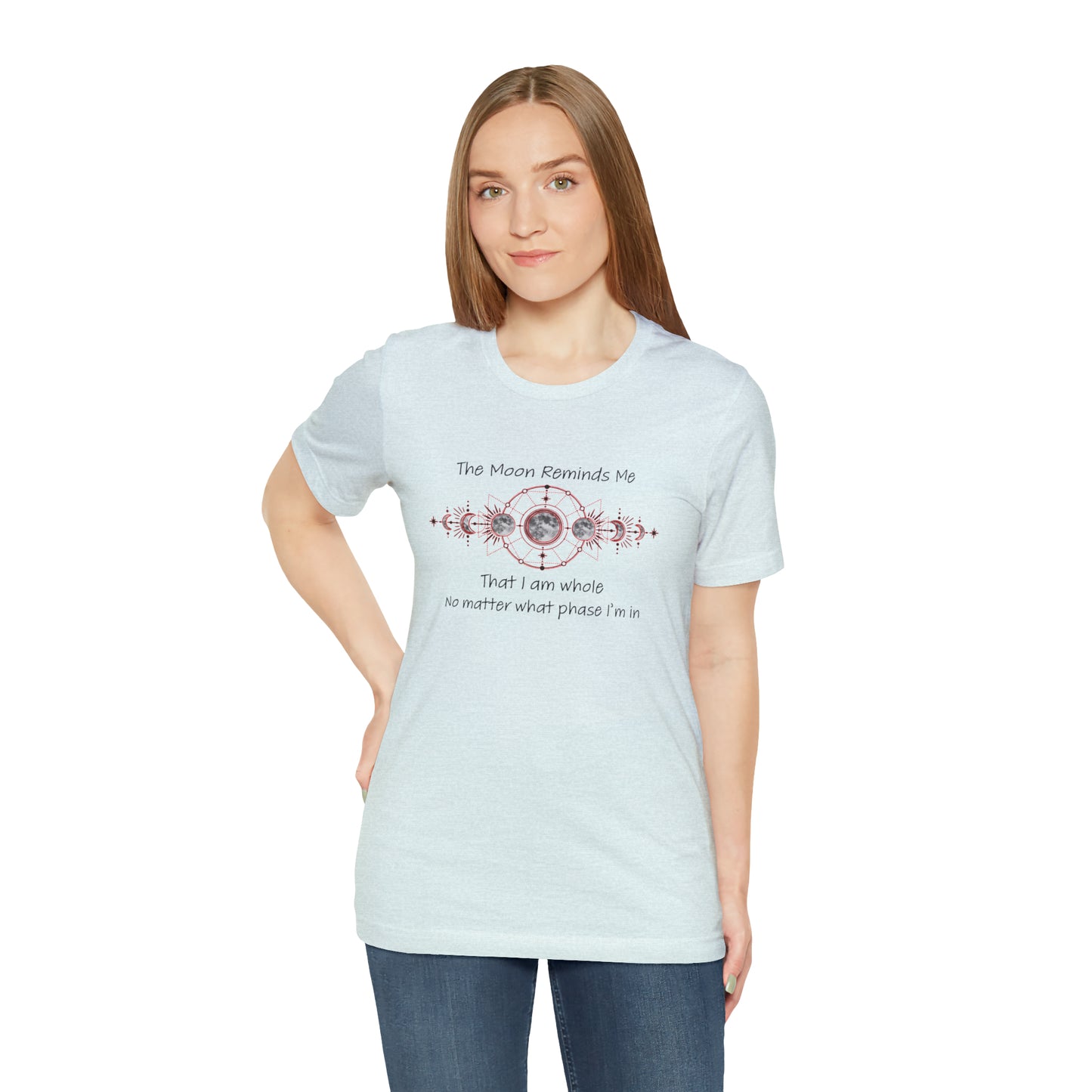 Moon Phase Inspirational Unisex Jersey Short Sleeve Tee