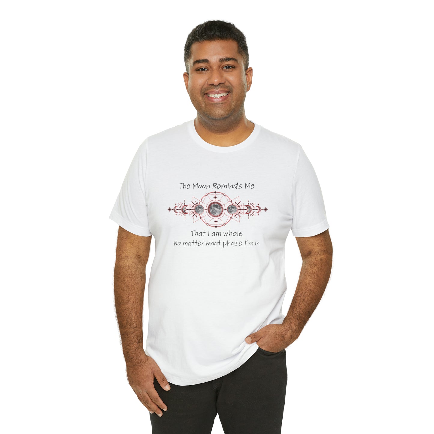Moon Phase Inspirational Unisex Jersey Short Sleeve Tee