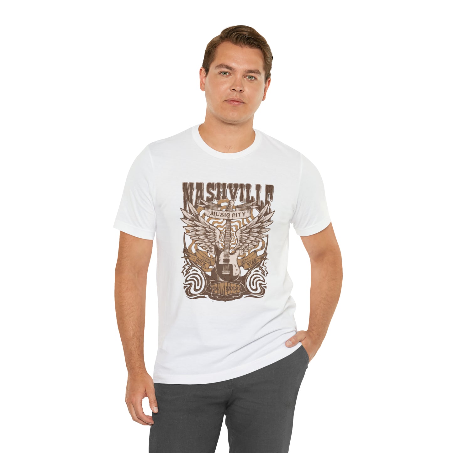 Nashville Music City Unisex Jersey Short Sleeve Tee
