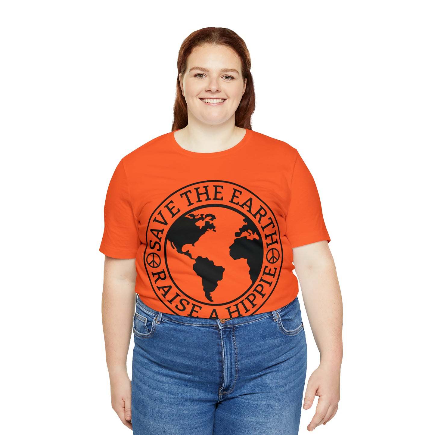 Save the Earth - Raise a Hippie Unisex Jersey Short Sleeve Tee