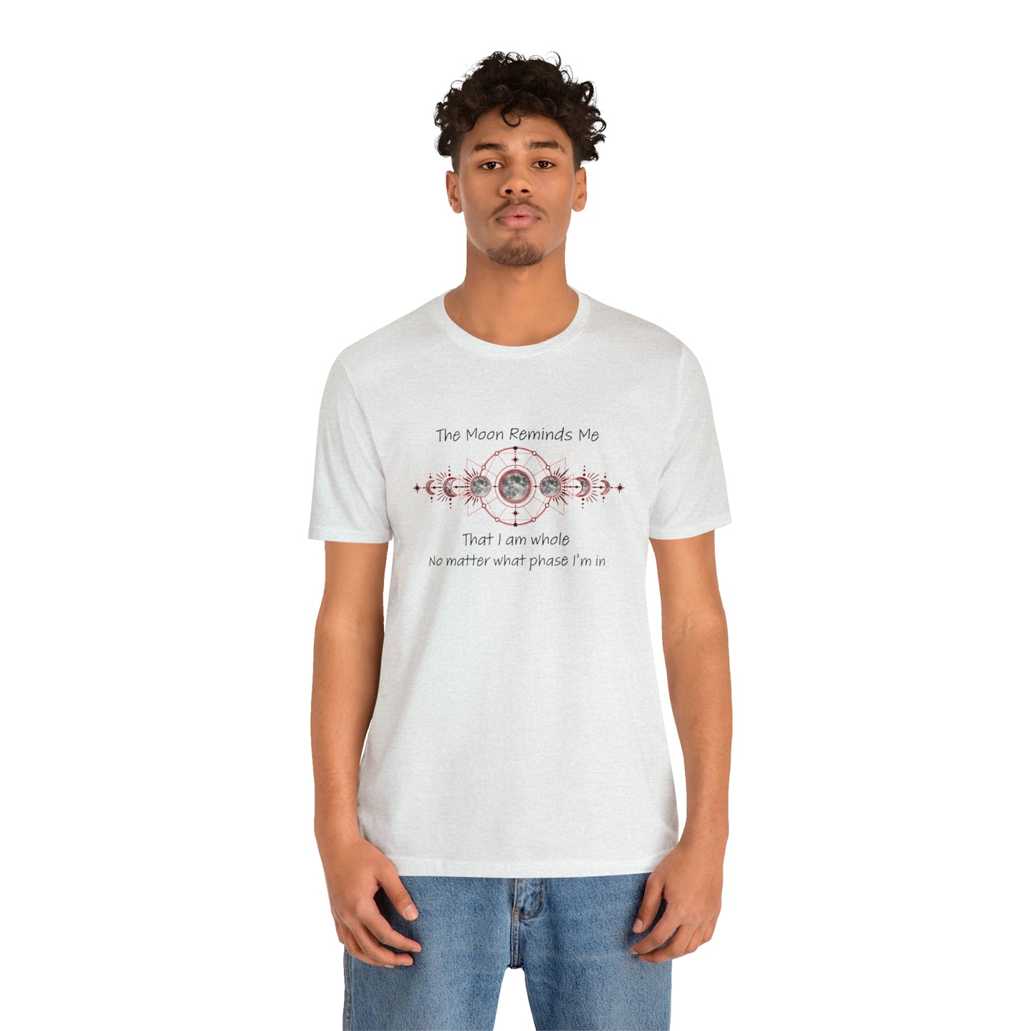 Moon Phase Inspirational Unisex Jersey Short Sleeve Tee