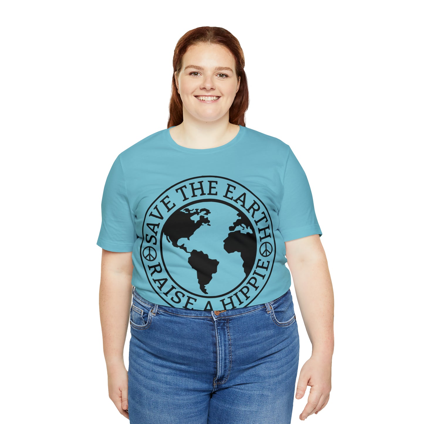 Save the Earth - Raise a Hippie Unisex Jersey Short Sleeve Tee