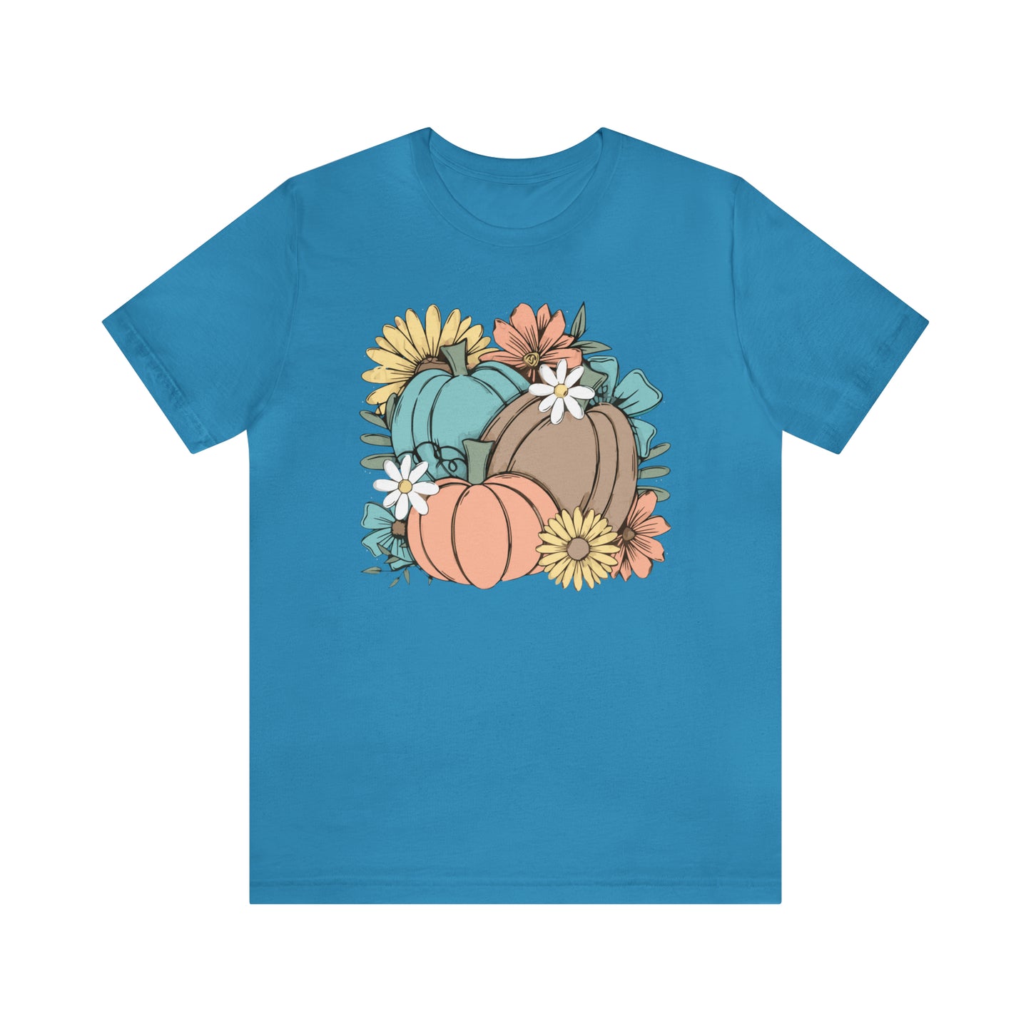 Fall Pumpkin Unisex Jersey Short Sleeve Tee