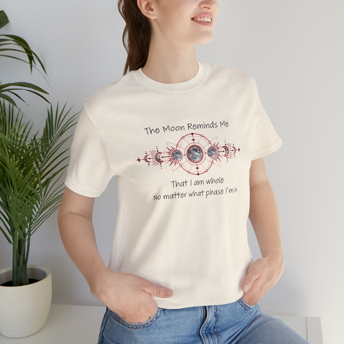 Moon Phase Inspirational Unisex Jersey Short Sleeve Tee