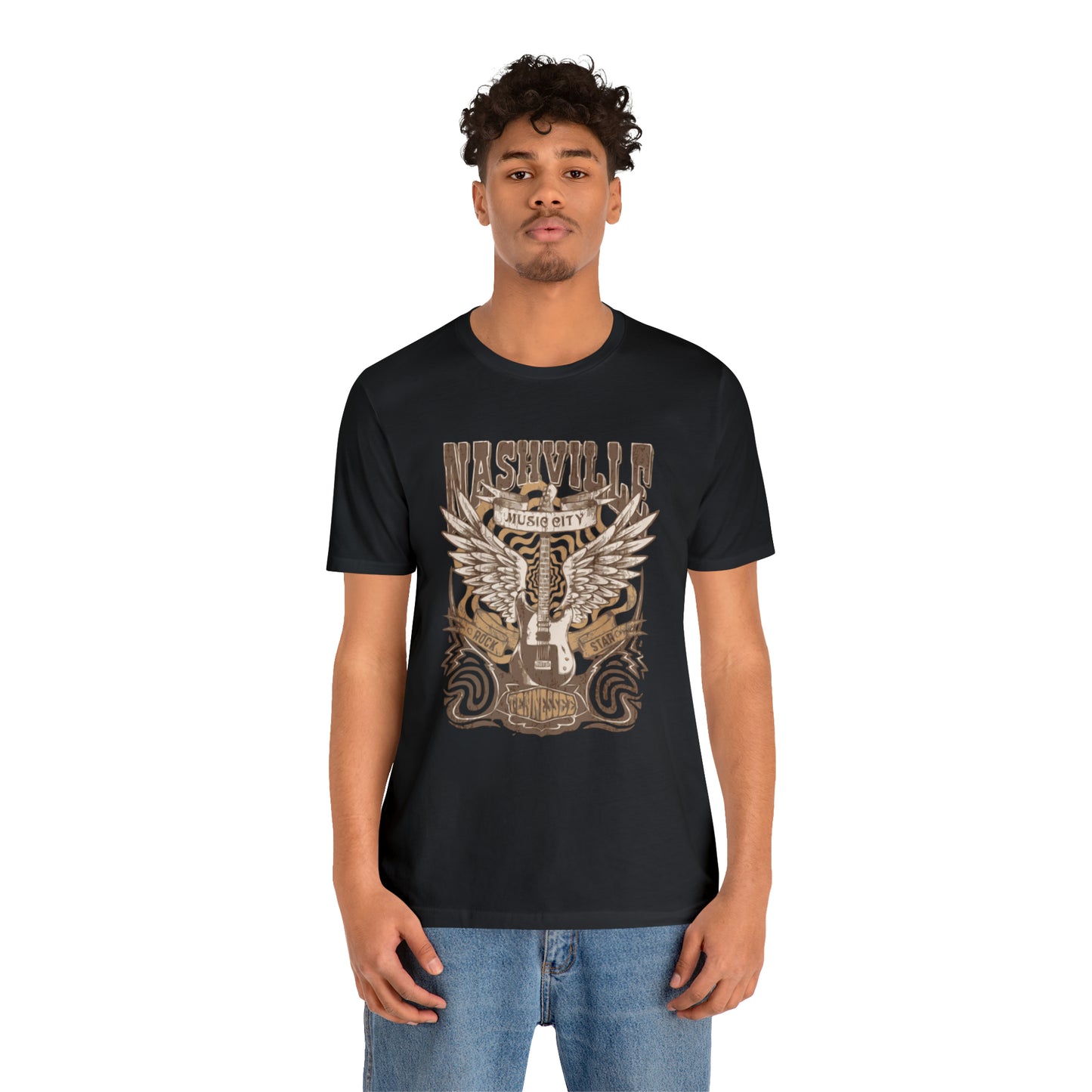 Nashville Music City Unisex Jersey Short Sleeve Tee