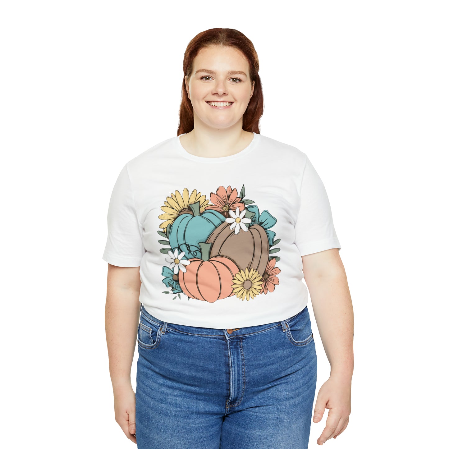 Fall Pumpkin Unisex Jersey Short Sleeve Tee