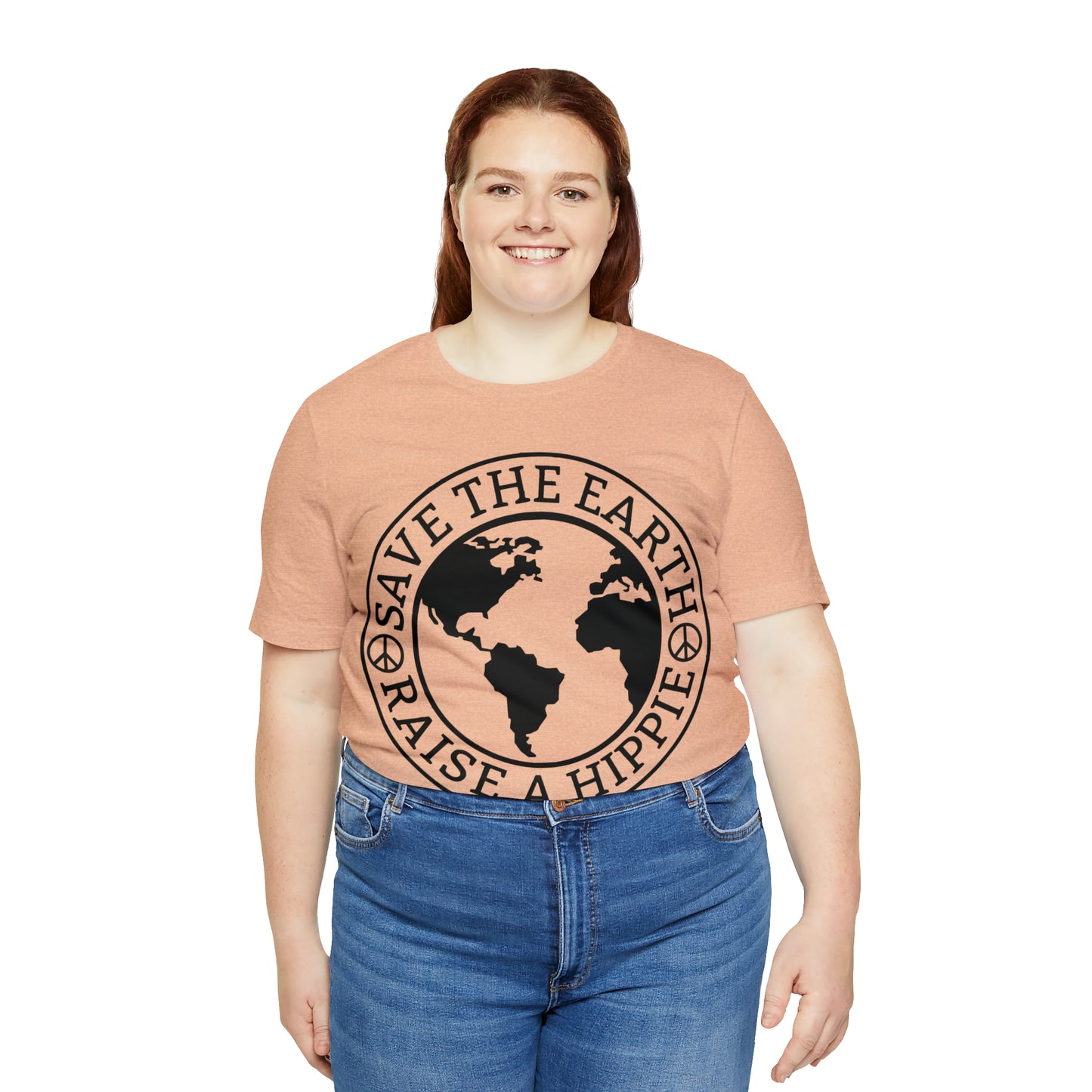 Save the Earth - Raise a Hippie Unisex Jersey Short Sleeve Tee