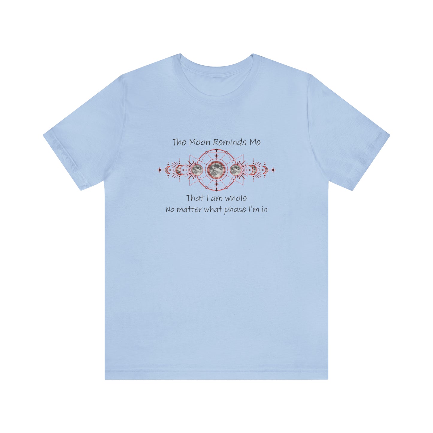 Moon Phase Inspirational Unisex Jersey Short Sleeve Tee