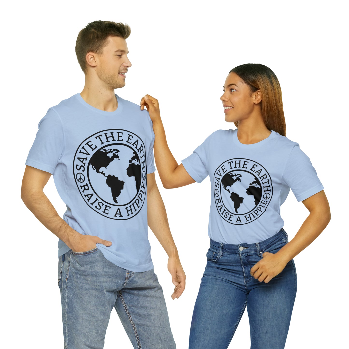 Save the Earth - Raise a Hippie Unisex Jersey Short Sleeve Tee