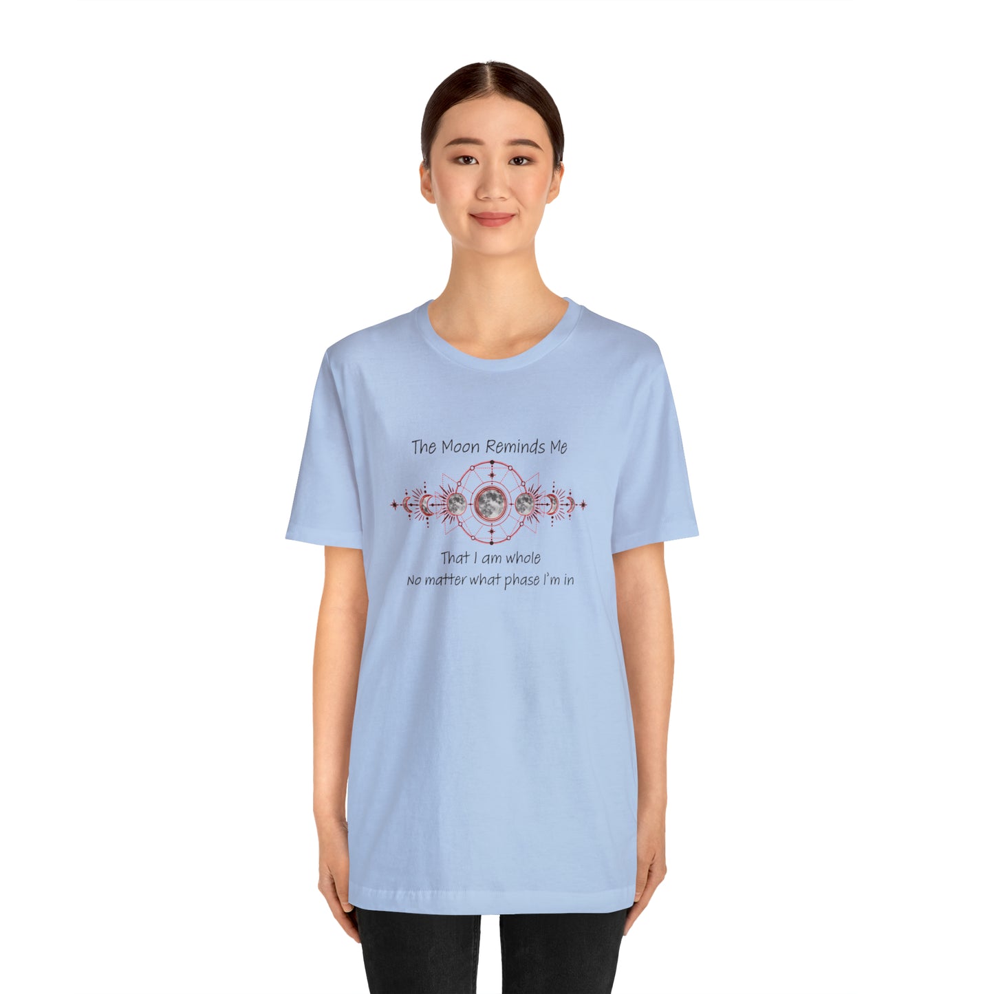 Moon Phase Inspirational Unisex Jersey Short Sleeve Tee