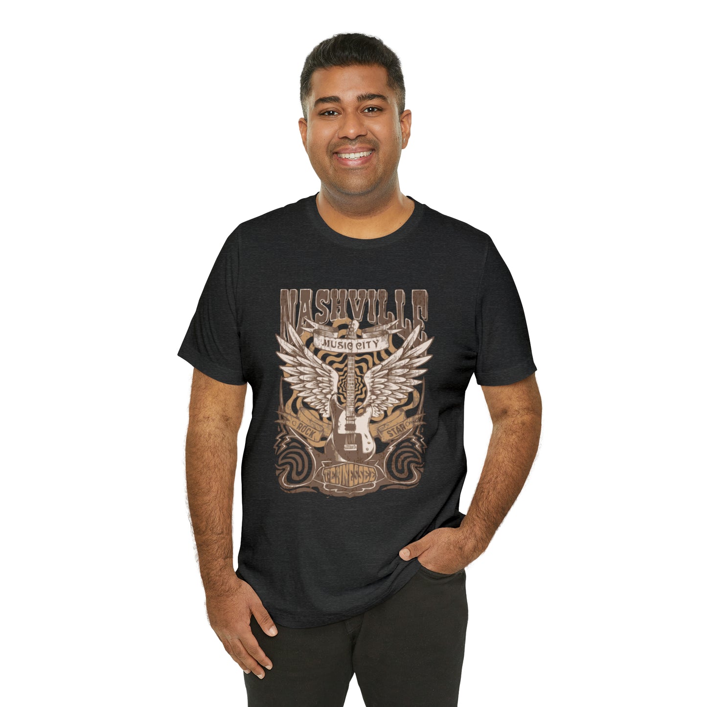 Nashville Music City Unisex Jersey Short Sleeve Tee