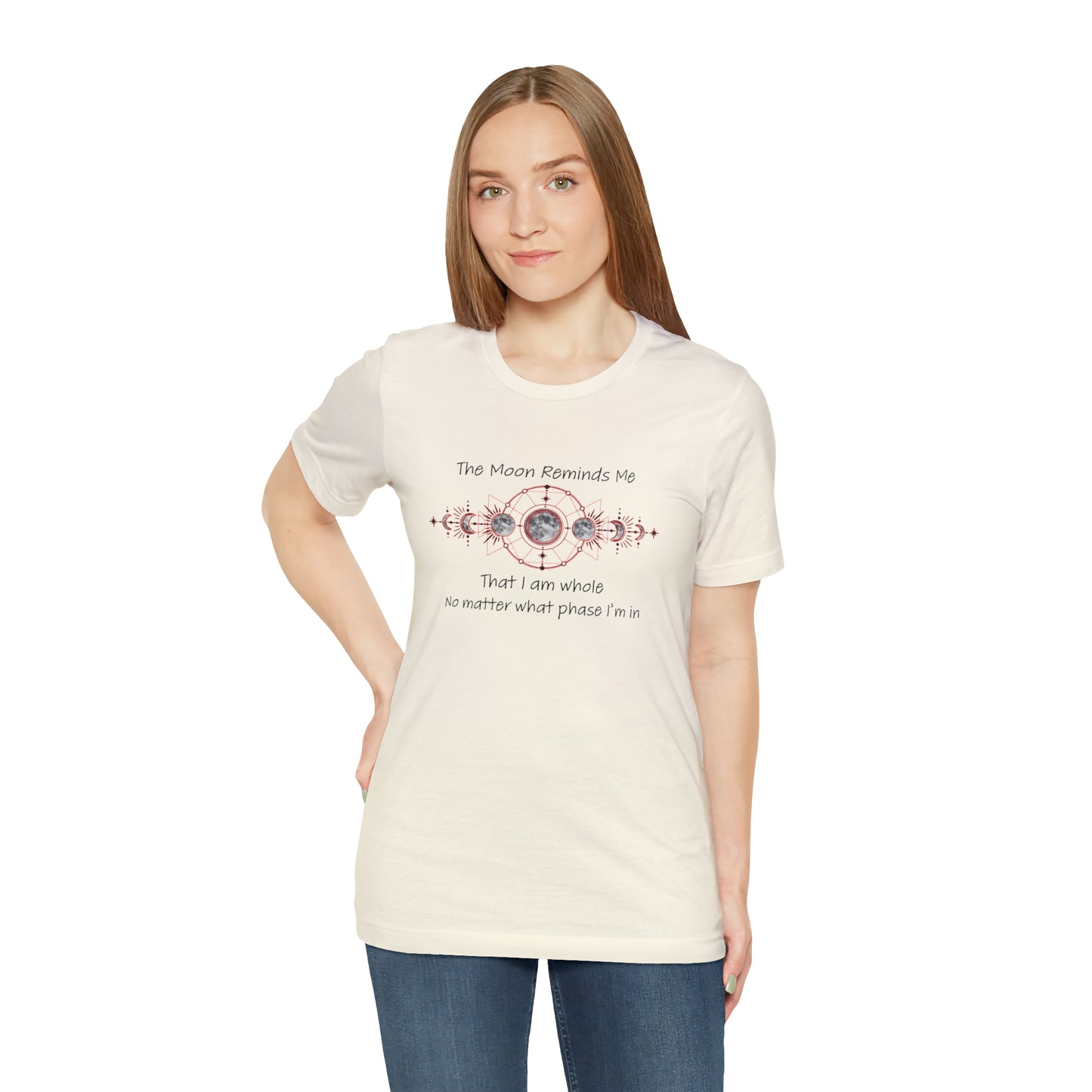Moon Phase Inspirational Unisex Jersey Short Sleeve Tee