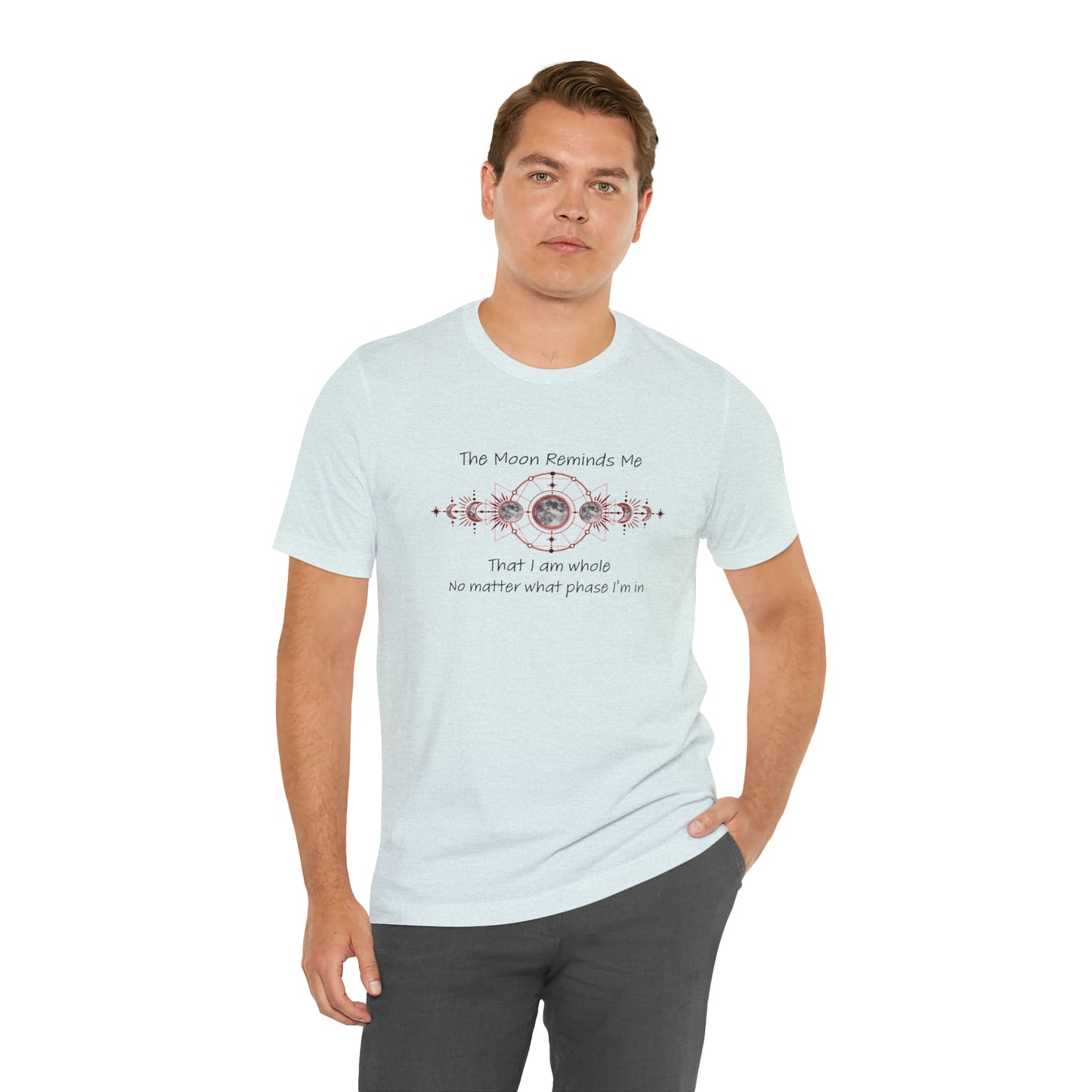 Moon Phase Inspirational Unisex Jersey Short Sleeve Tee