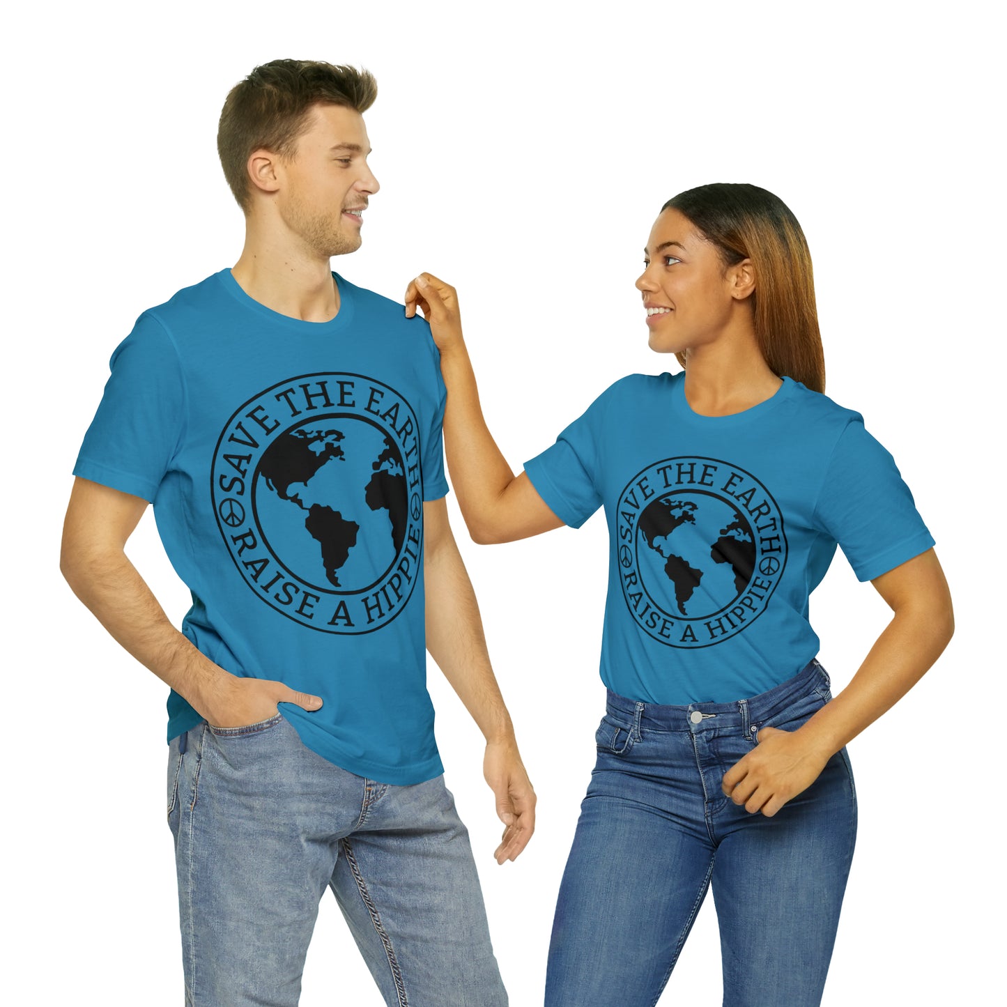 Save the Earth - Raise a Hippie Unisex Jersey Short Sleeve Tee