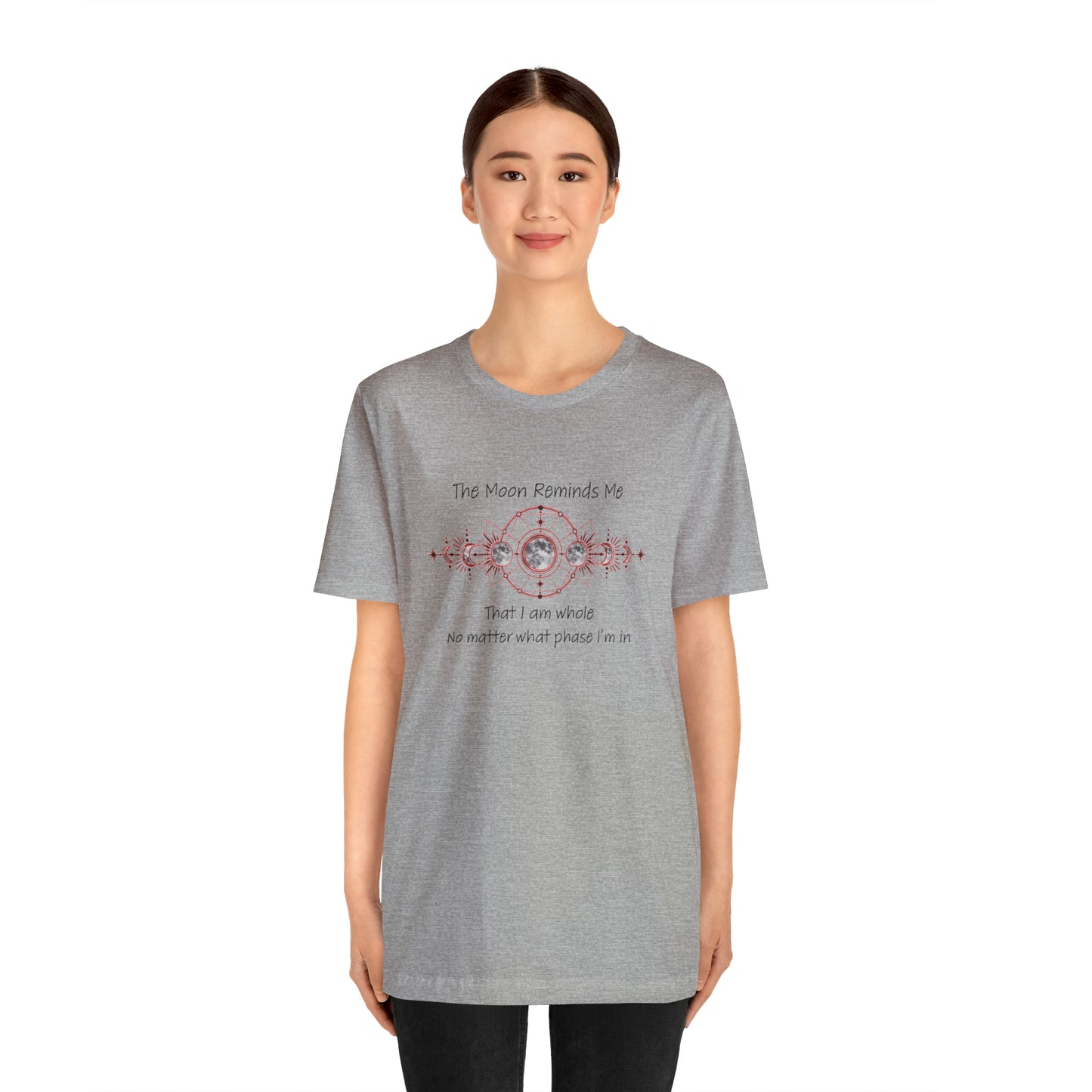 Moon Phase Inspirational Unisex Jersey Short Sleeve Tee