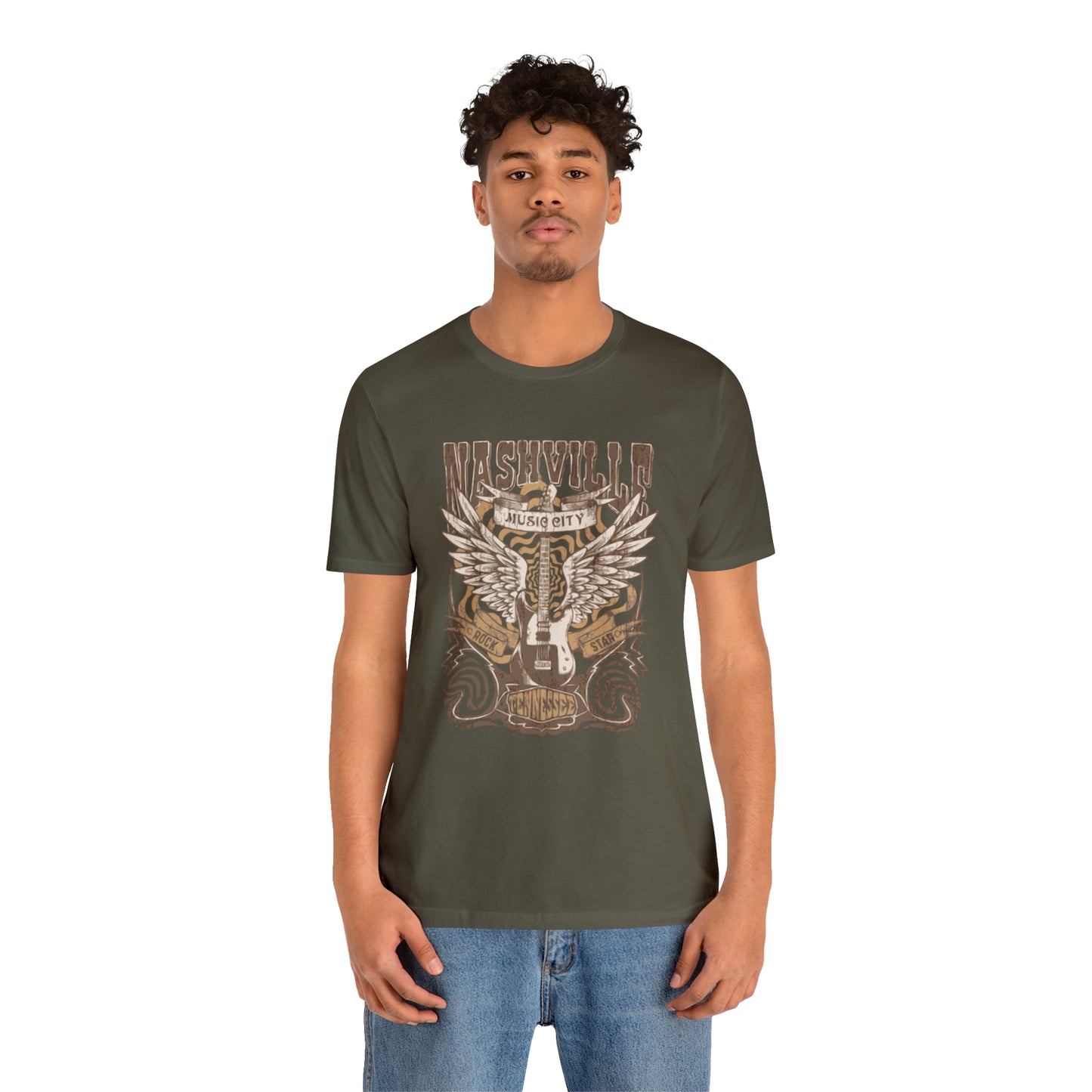 Nashville Music City Unisex Jersey Short Sleeve Tee