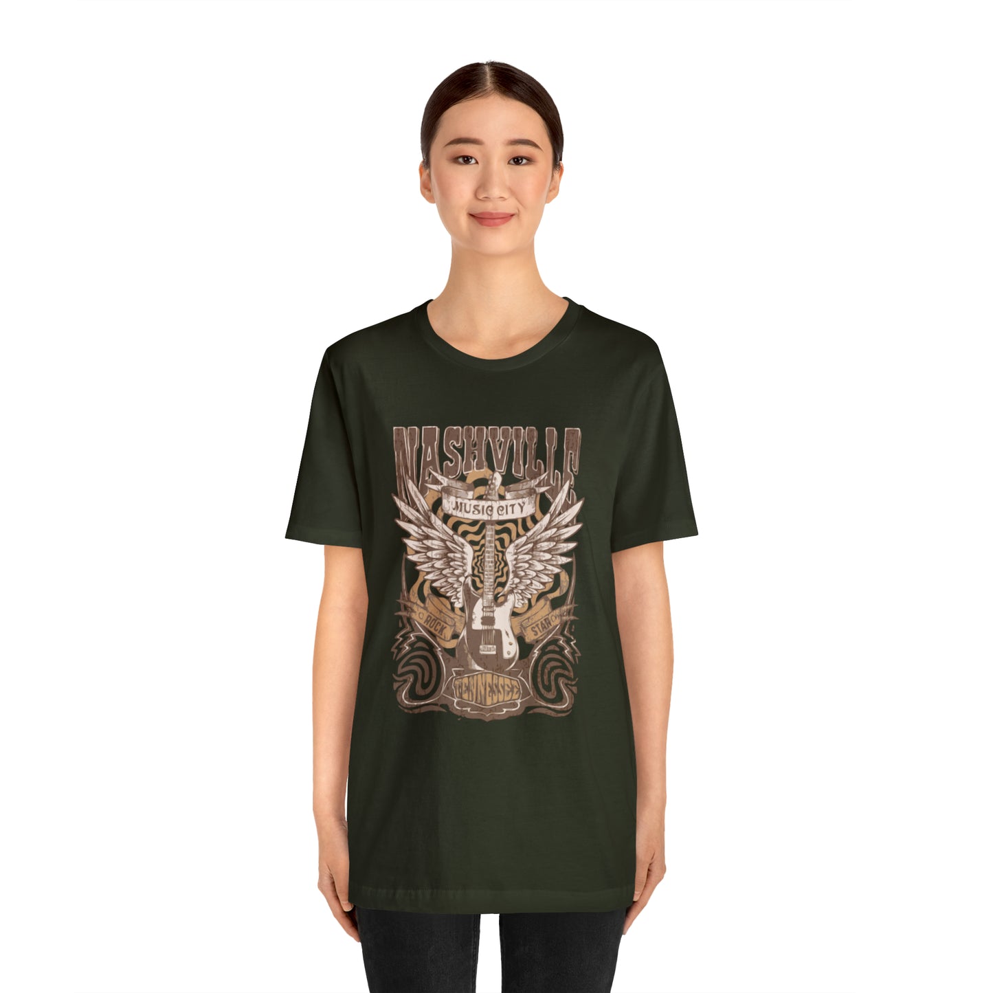 Nashville Music City Unisex Jersey Short Sleeve Tee